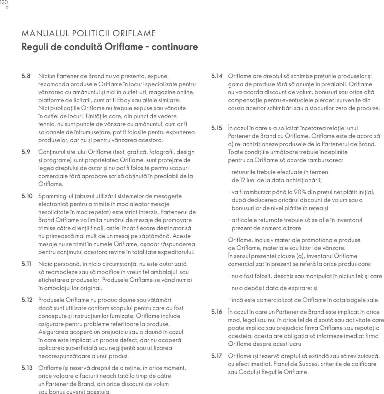 Oriflame catalog - Planul de Succes pentru Partenerul de Brand