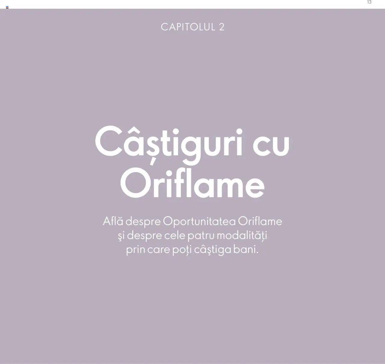 Oriflame catalog - Planul de Succes pentru Partenerul de Brand