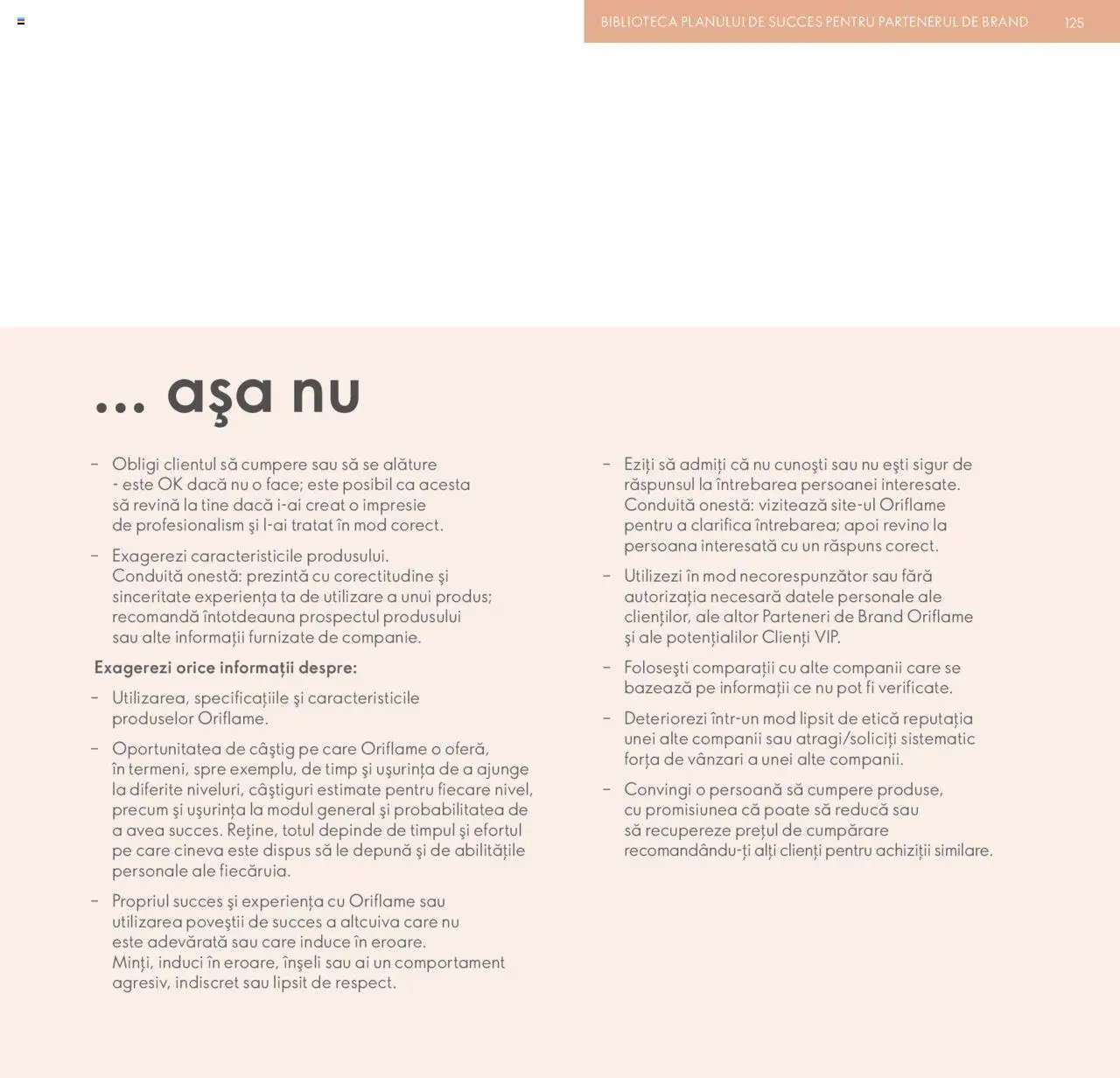 Oriflame catalog - Planul de Succes pentru Partenerul de Brand