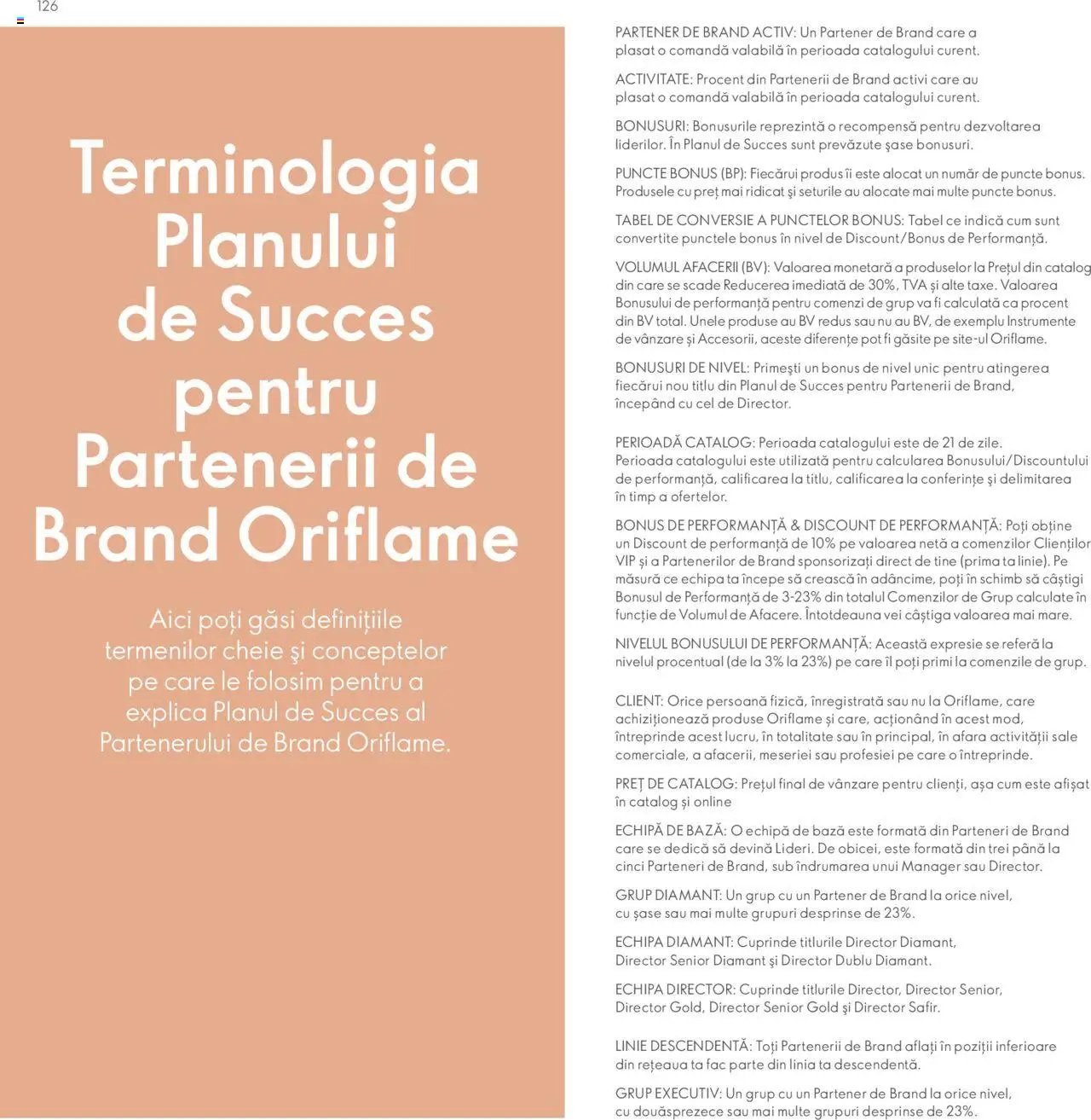 Oriflame catalog - Planul de Succes pentru Partenerul de Brand