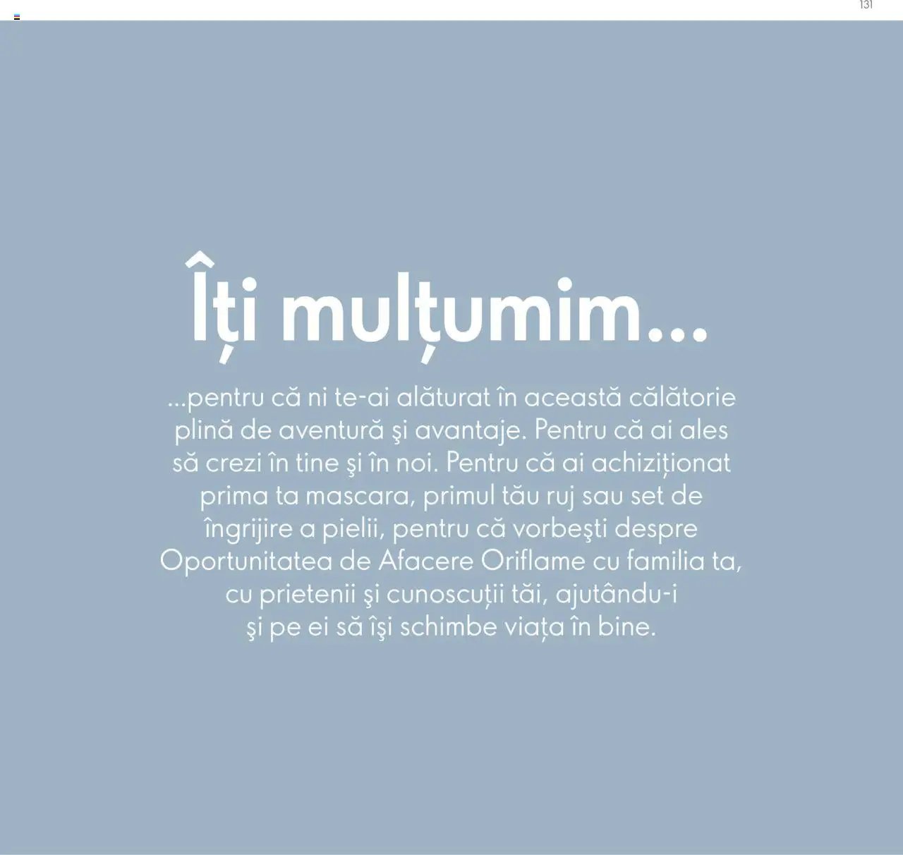 Oriflame catalog - Planul de Succes pentru Partenerul de Brand