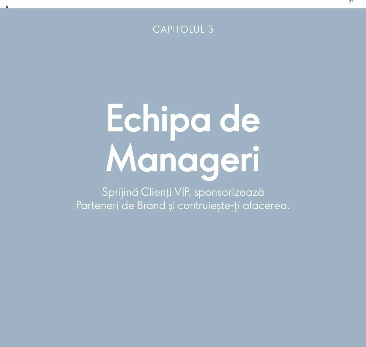 Oriflame catalog - Planul de Succes pentru Partenerul de Brand