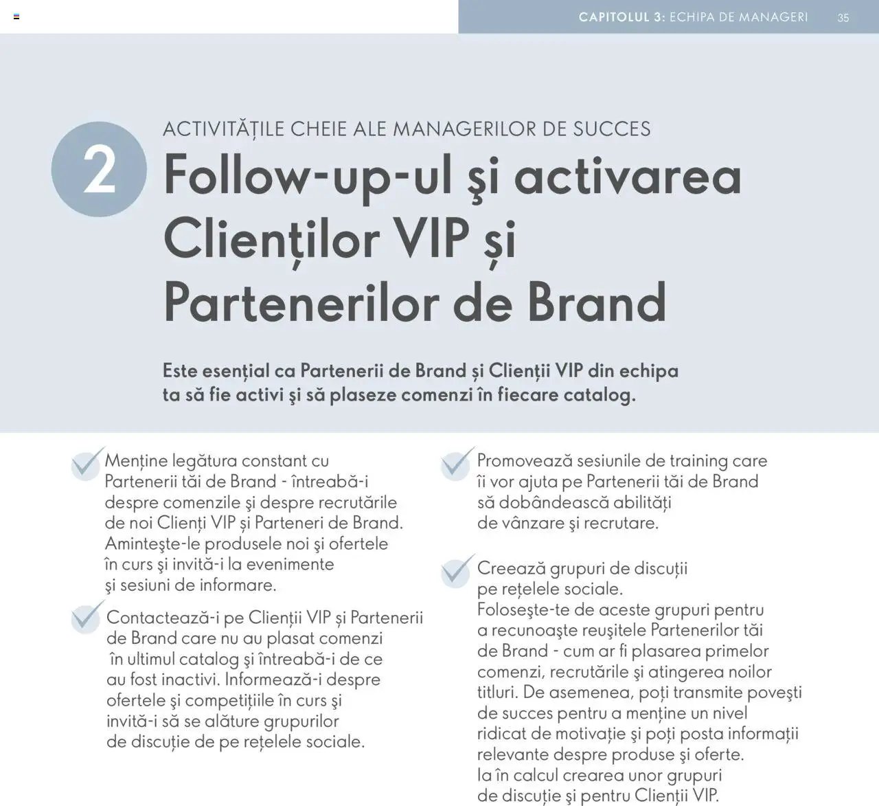 Oriflame catalog - Planul de Succes pentru Partenerul de Brand