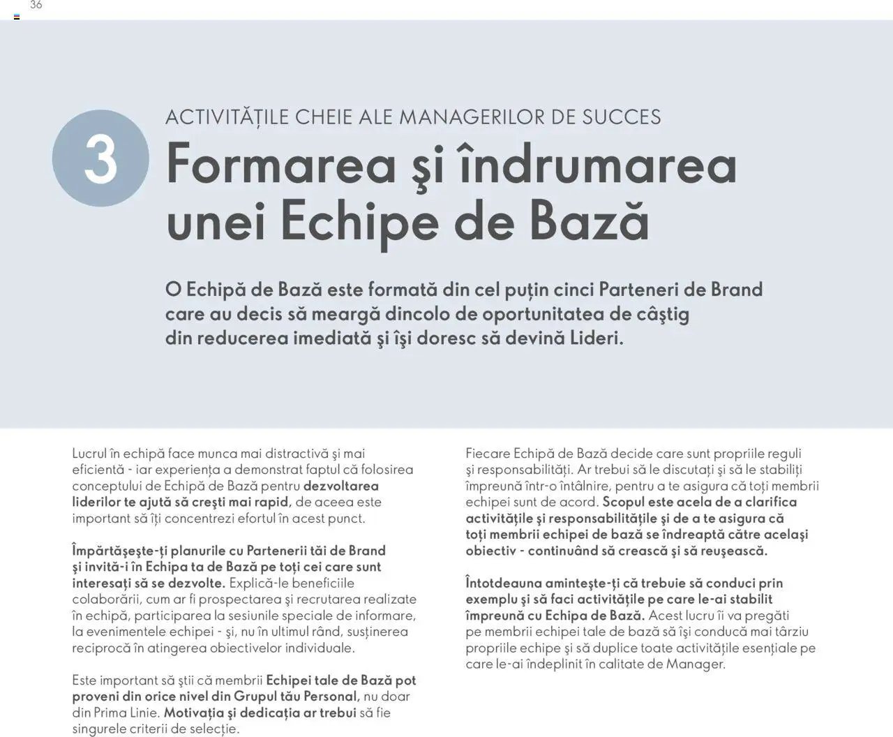 Oriflame catalog - Planul de Succes pentru Partenerul de Brand