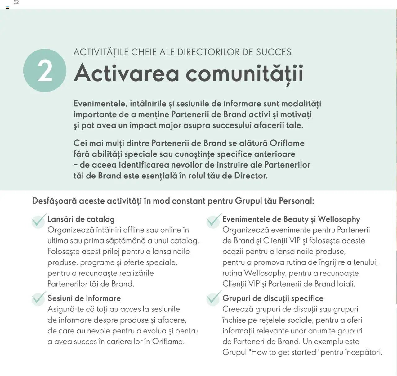 Oriflame catalog - Planul de Succes pentru Partenerul de Brand