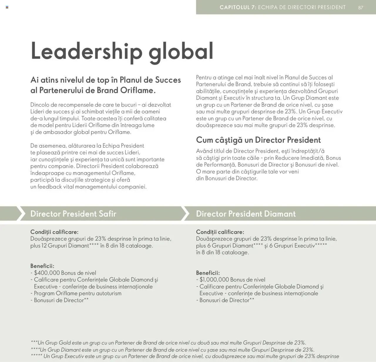 Oriflame catalog - Planul de Succes pentru Partenerul de Brand