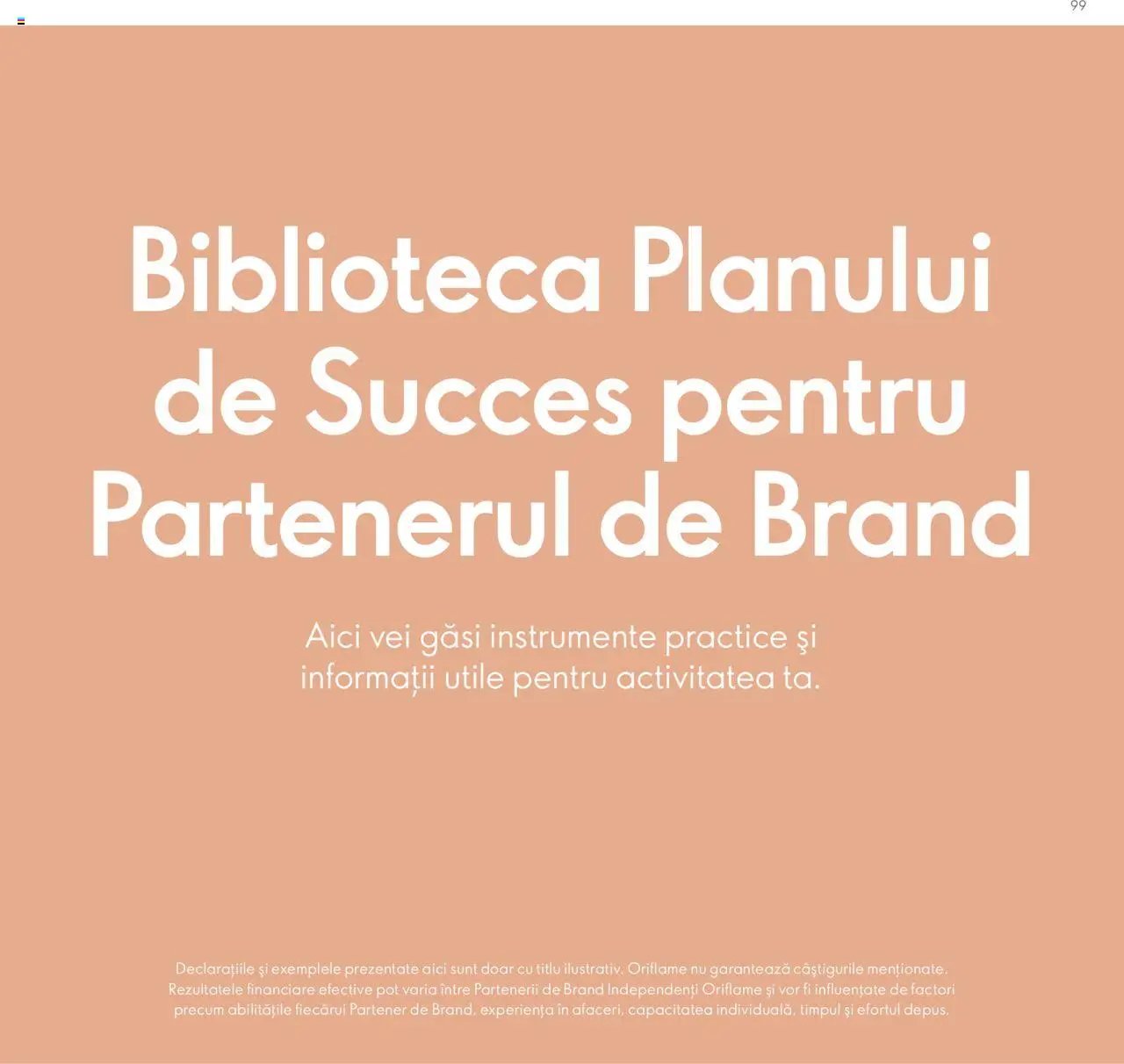 Oriflame catalog - Planul de Succes pentru Partenerul de Brand