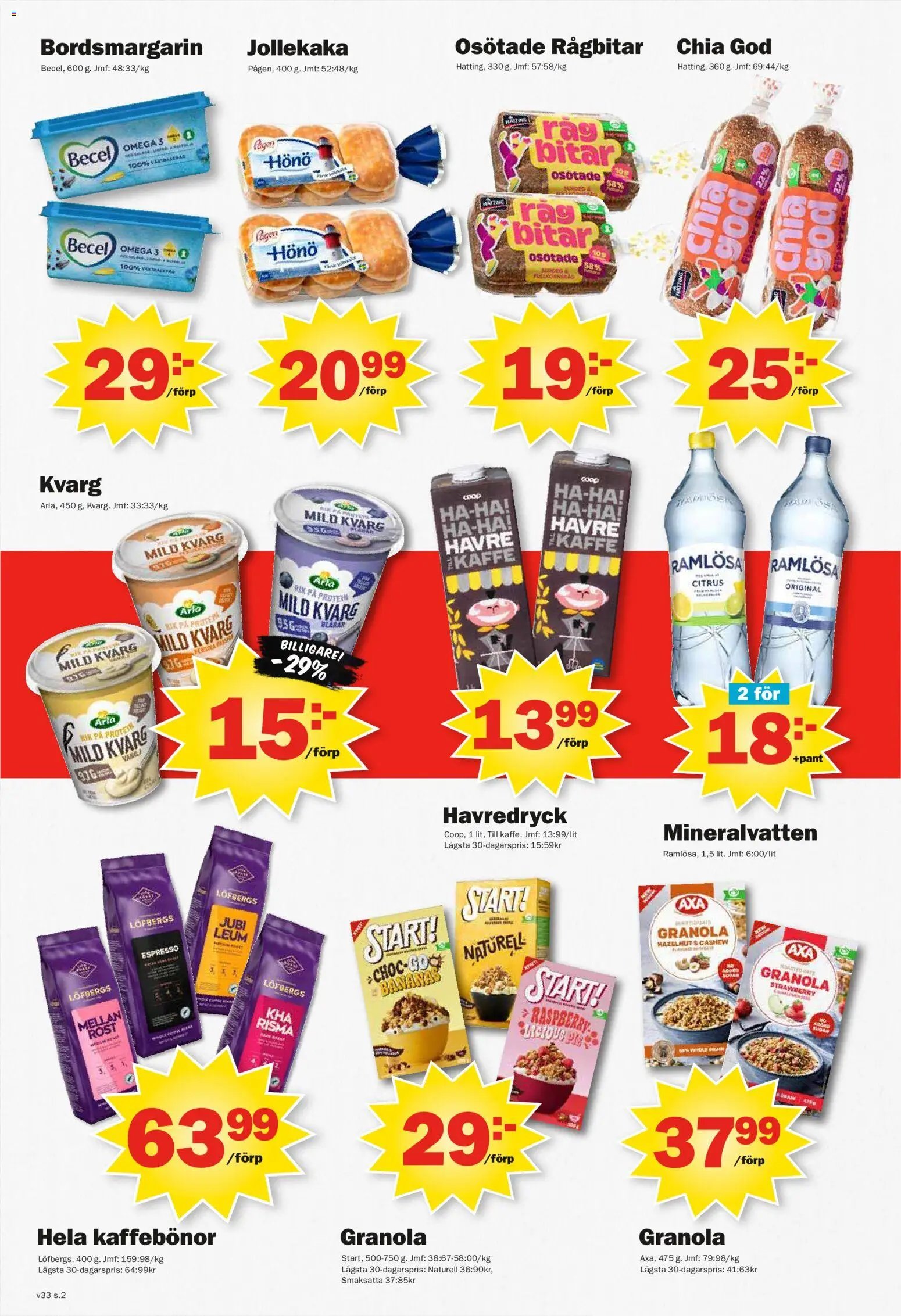 Pekås erbjudanden