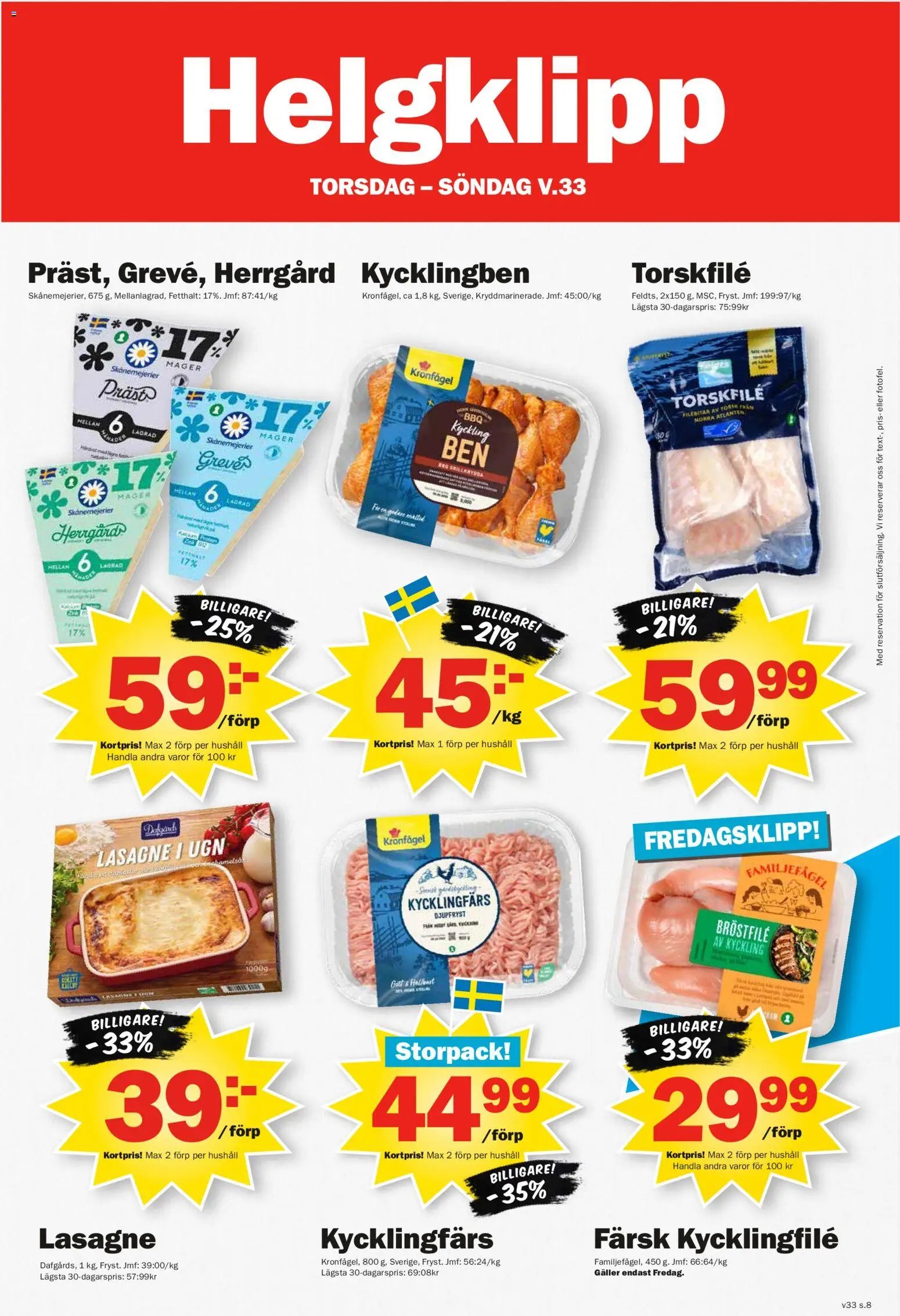 Pekås erbjudanden