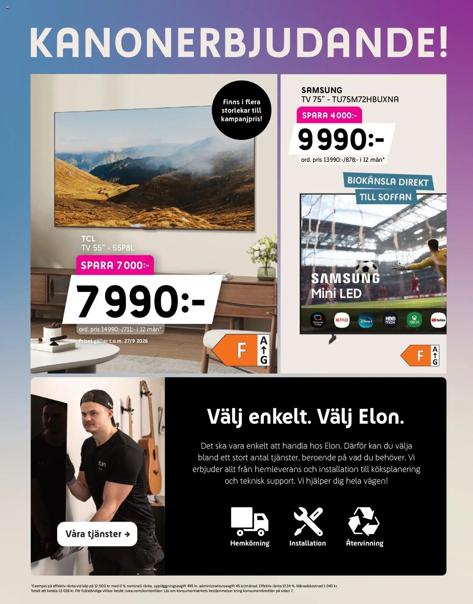 Elon erbjudanden