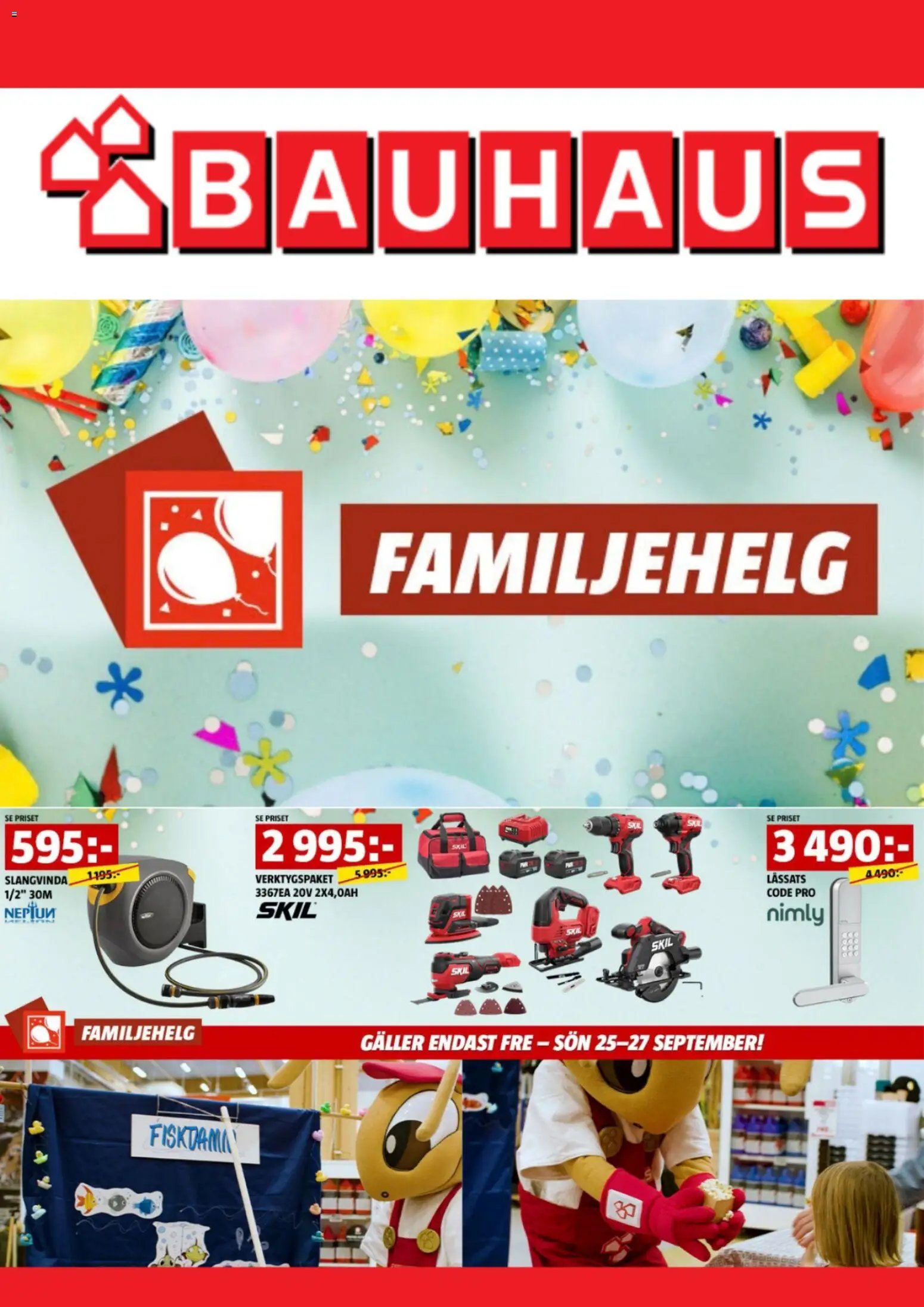 Bauhaus erbjudanden familjehelg