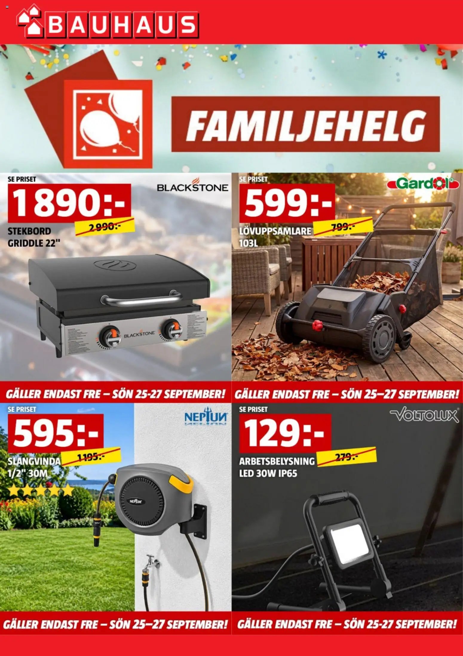 Bauhaus erbjudanden familjehelg