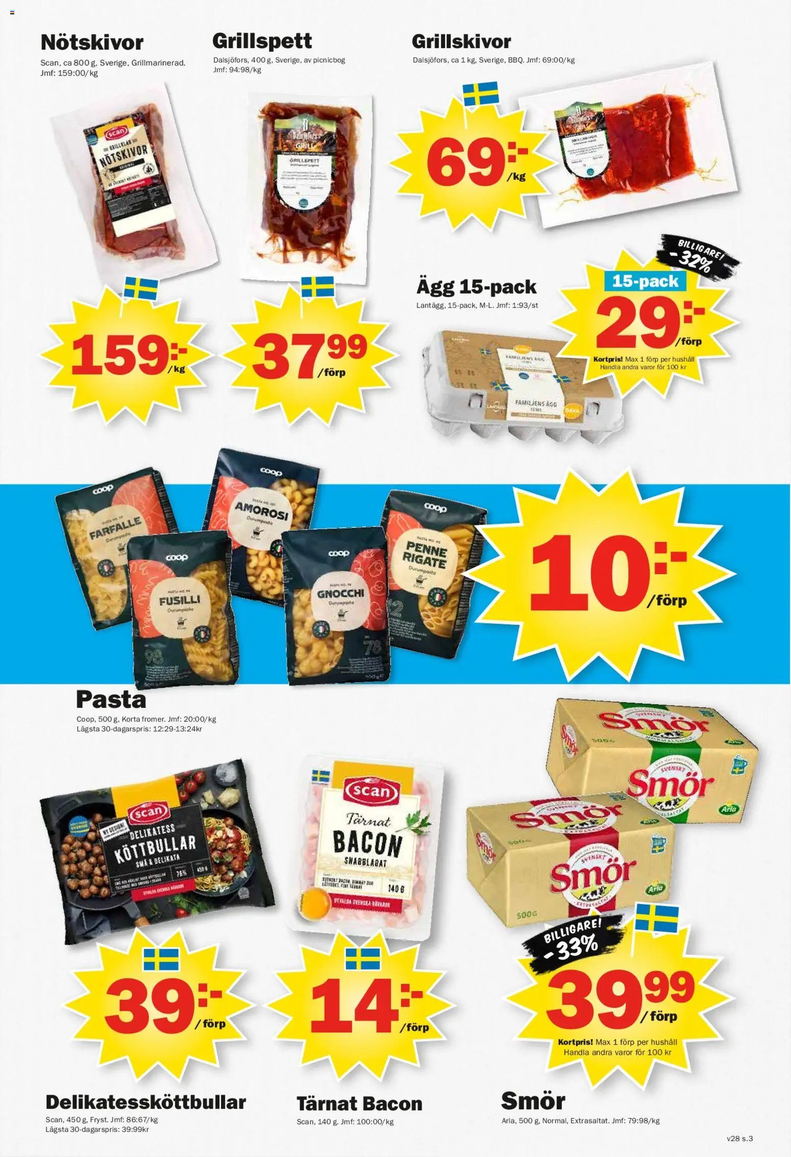 Pekås erbjudanden
