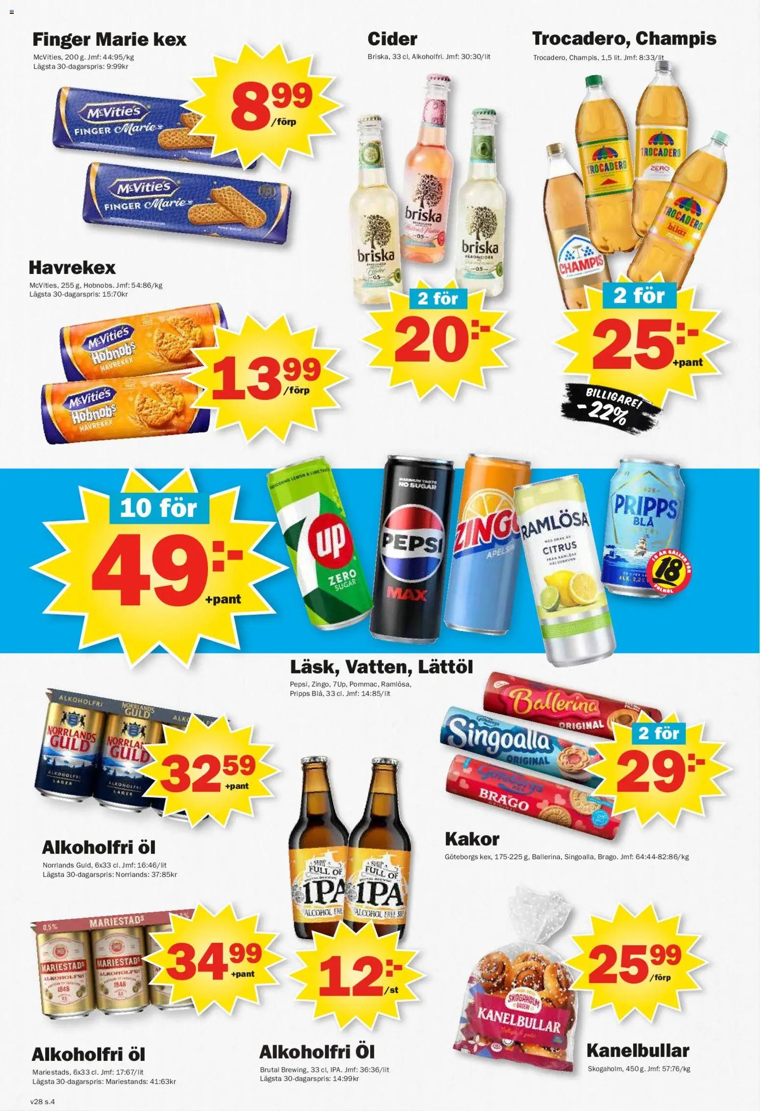 Pekås erbjudanden