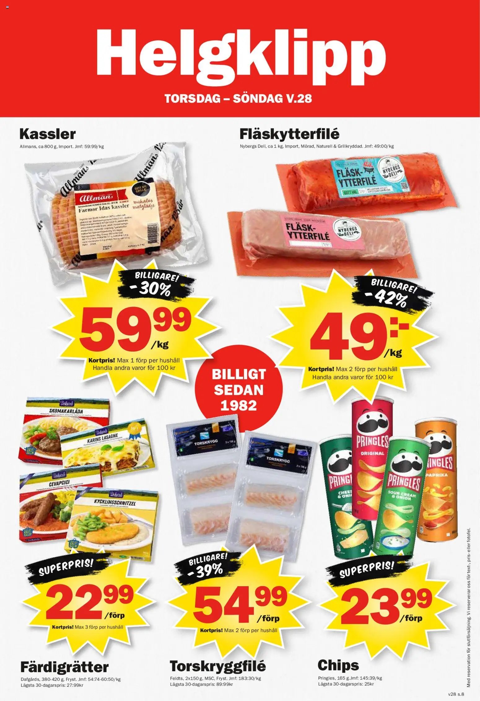 Pekås erbjudanden