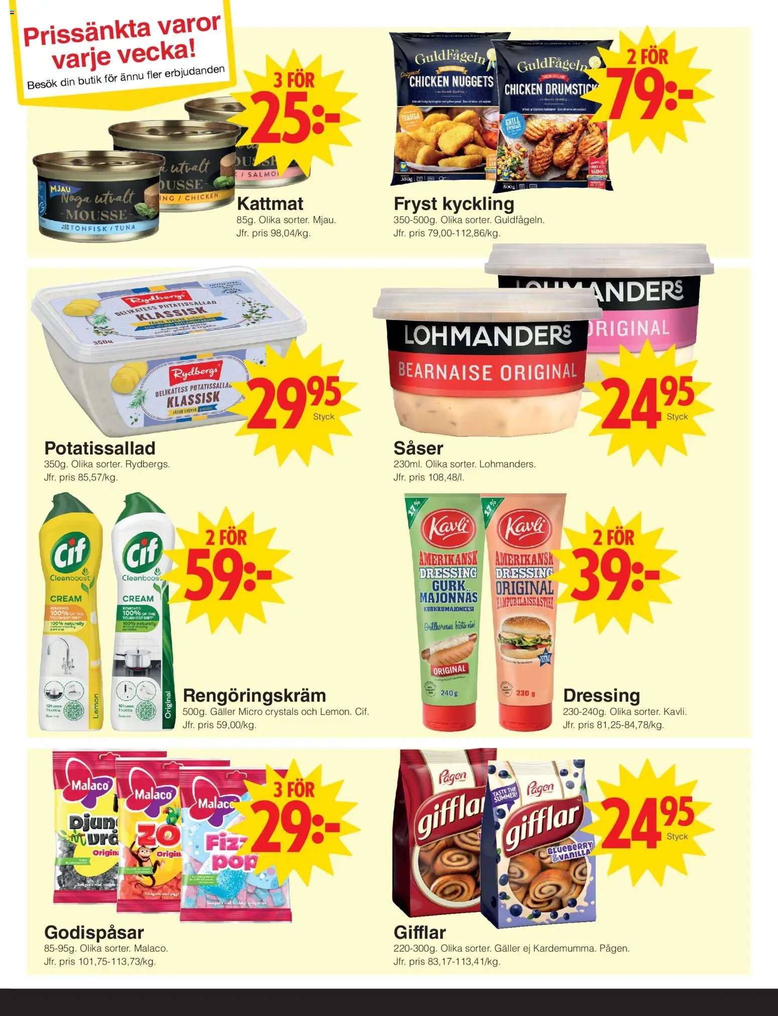 Matöppet erbjudanden