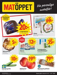 Matöppet erbjudanden