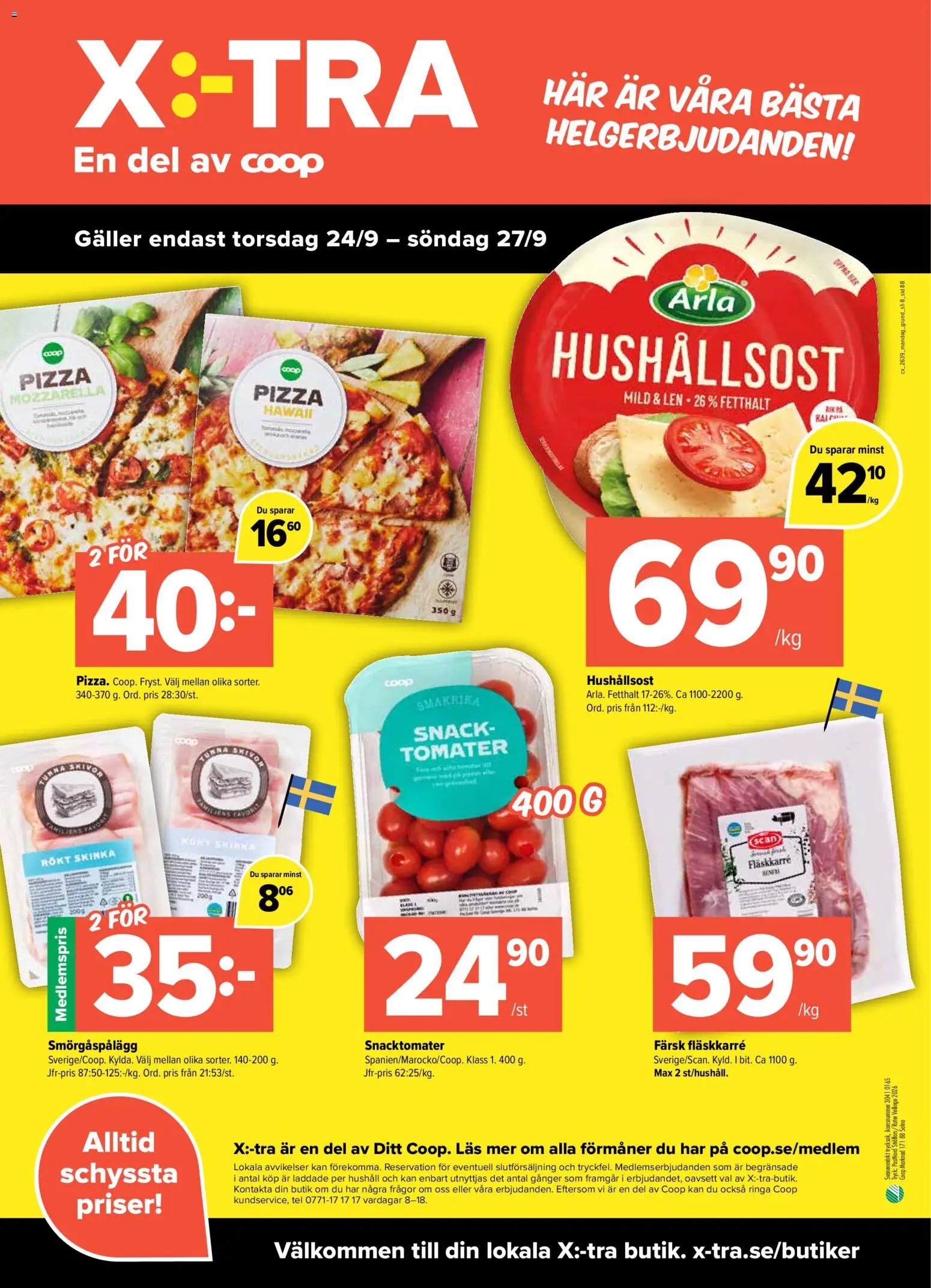 Coop X:-TRA erbjudanden