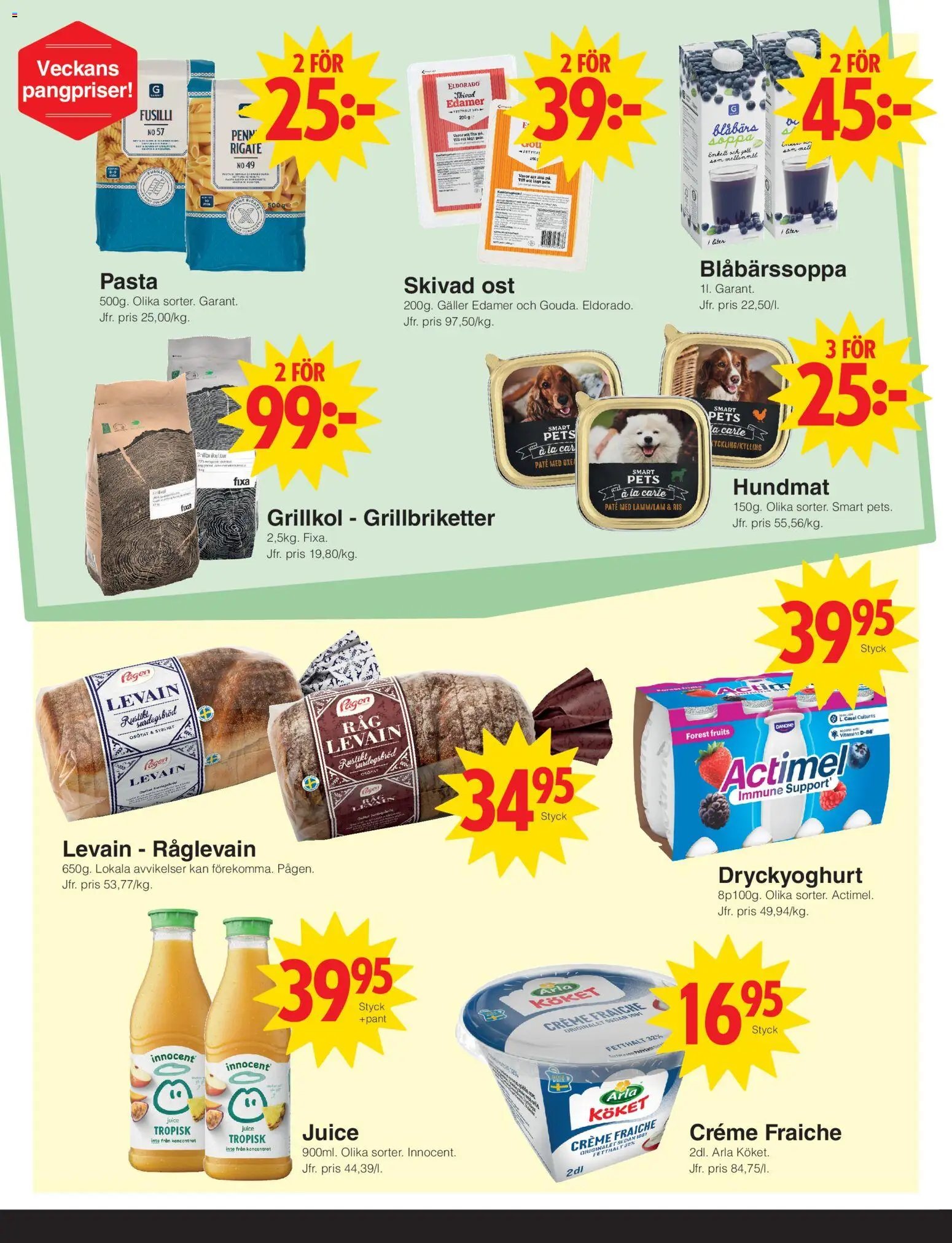 Matöppet erbjudanden