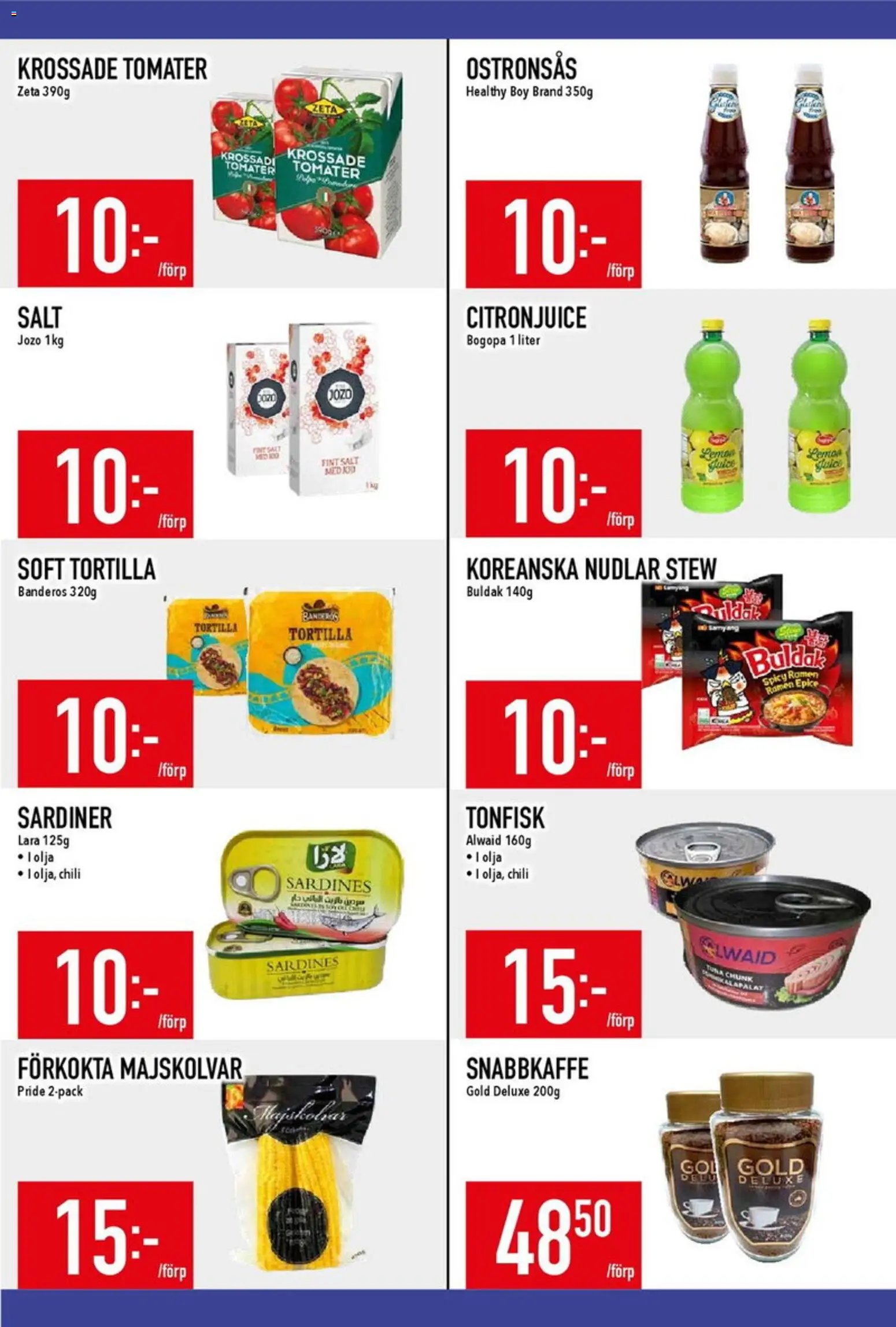 Matdax erbjudanden