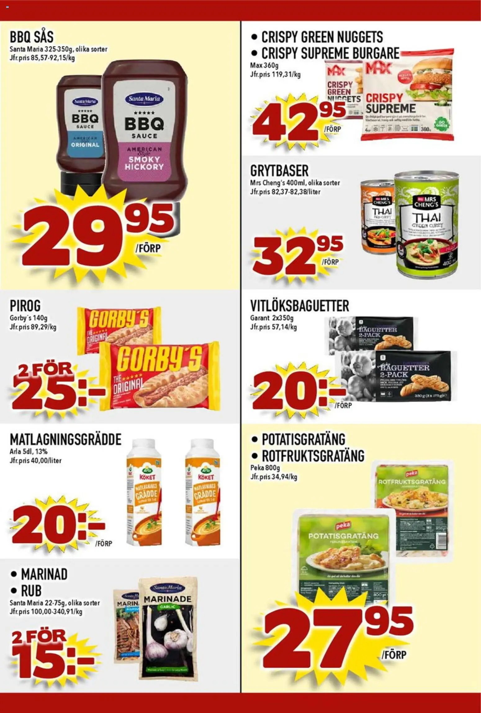 Matdax erbjudanden