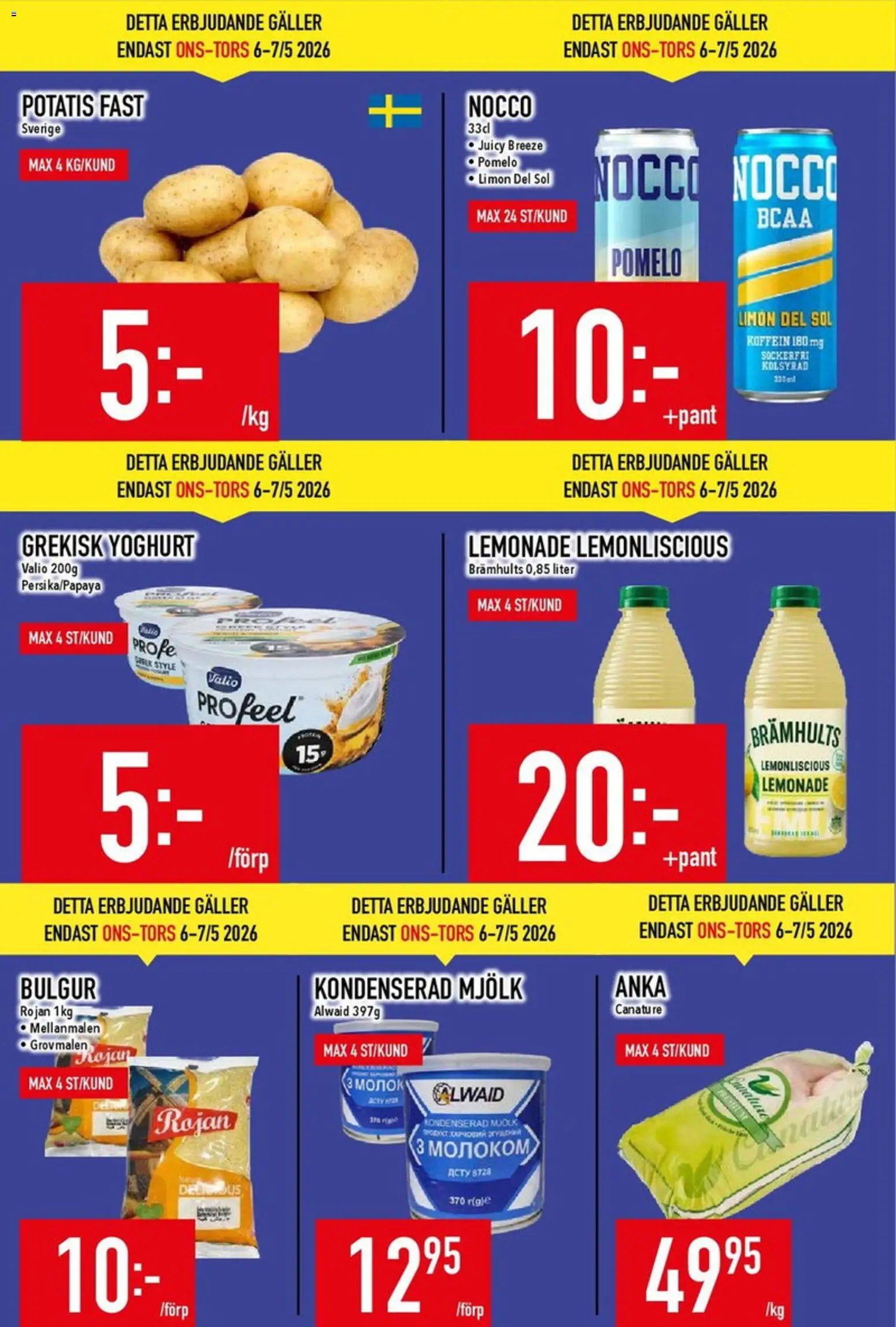Matdax erbjudanden