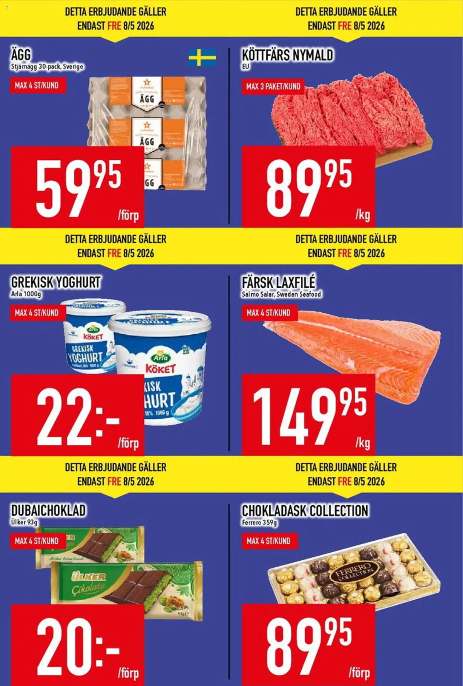 Matdax erbjudanden