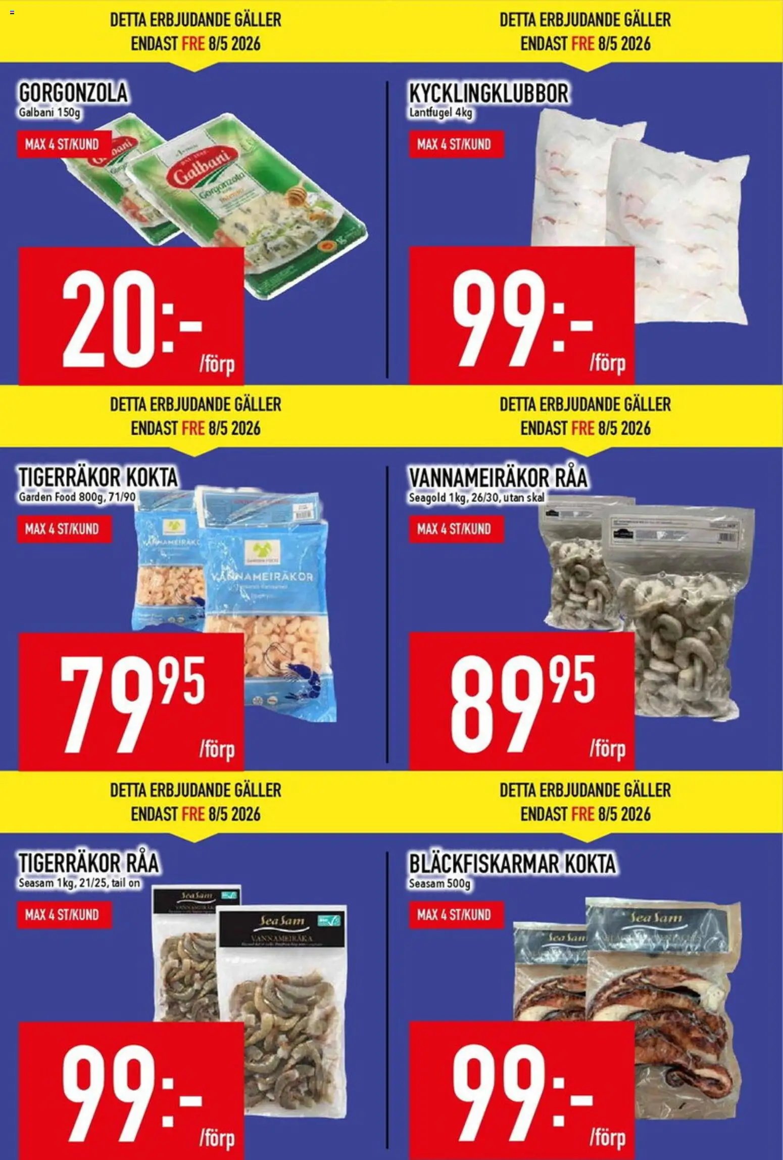 Matdax erbjudanden