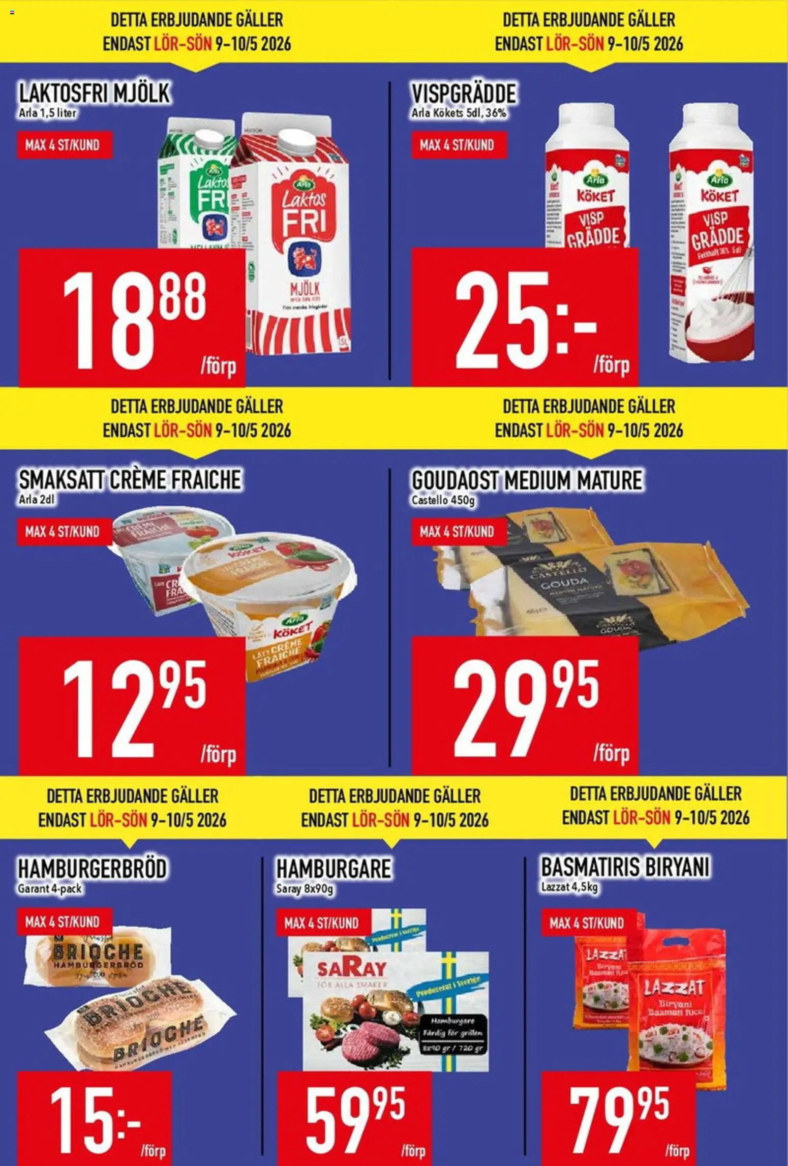 Matdax erbjudanden
