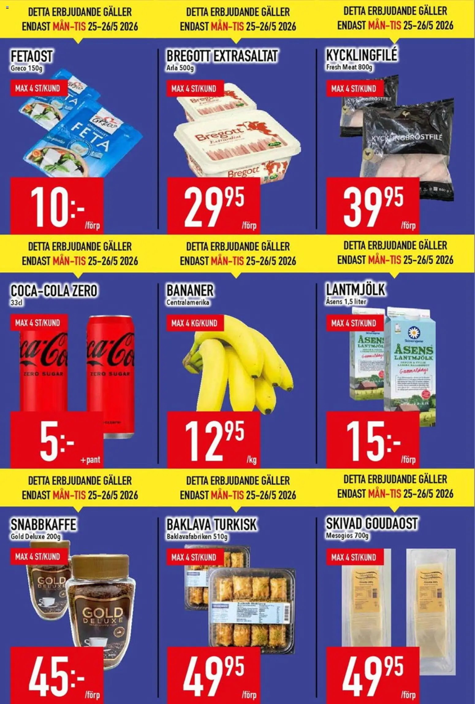Matdax erbjudanden