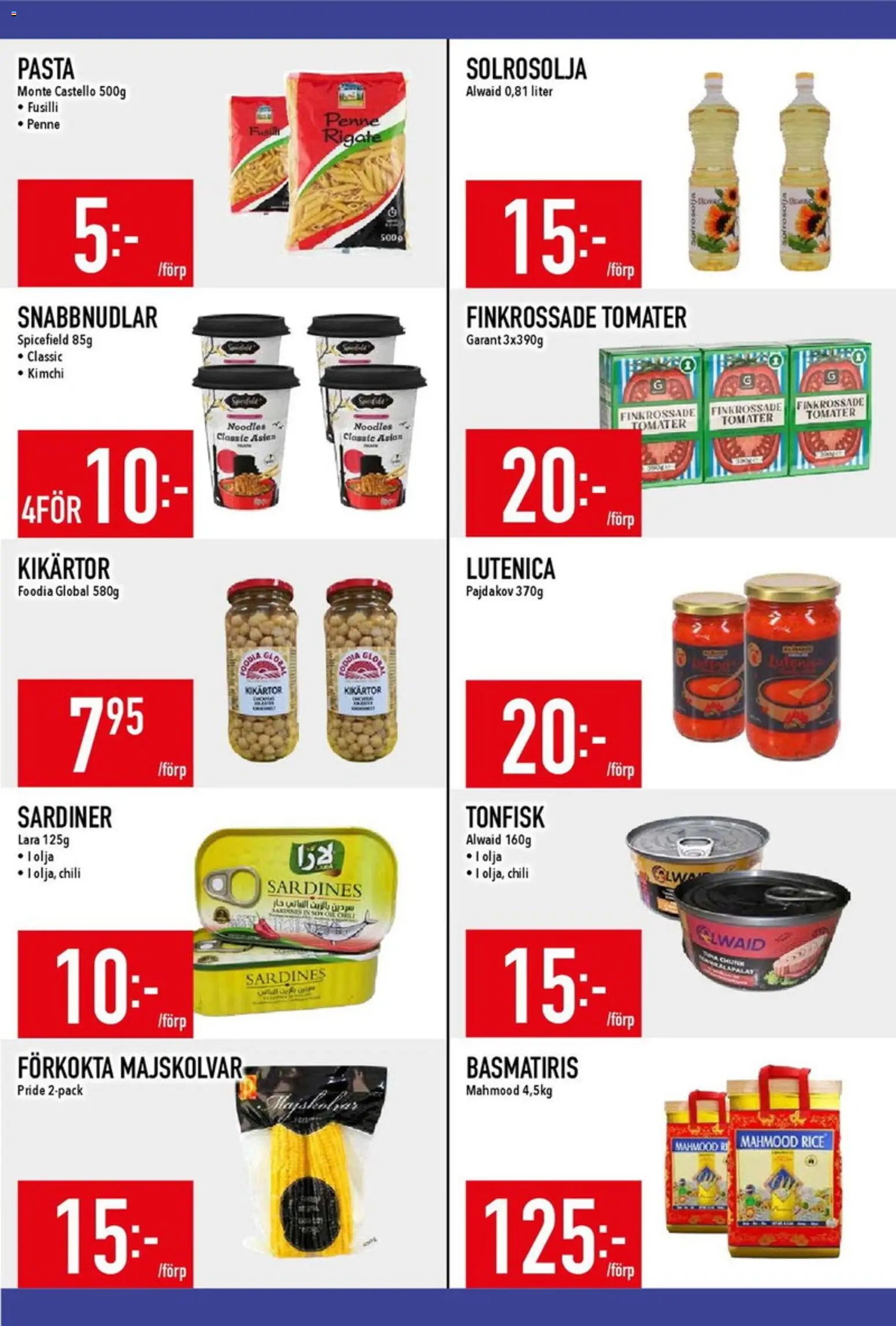 Matdax erbjudanden