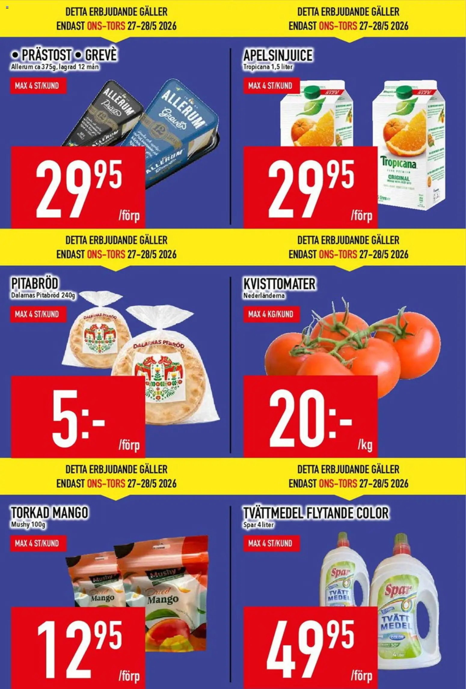 Matdax erbjudanden