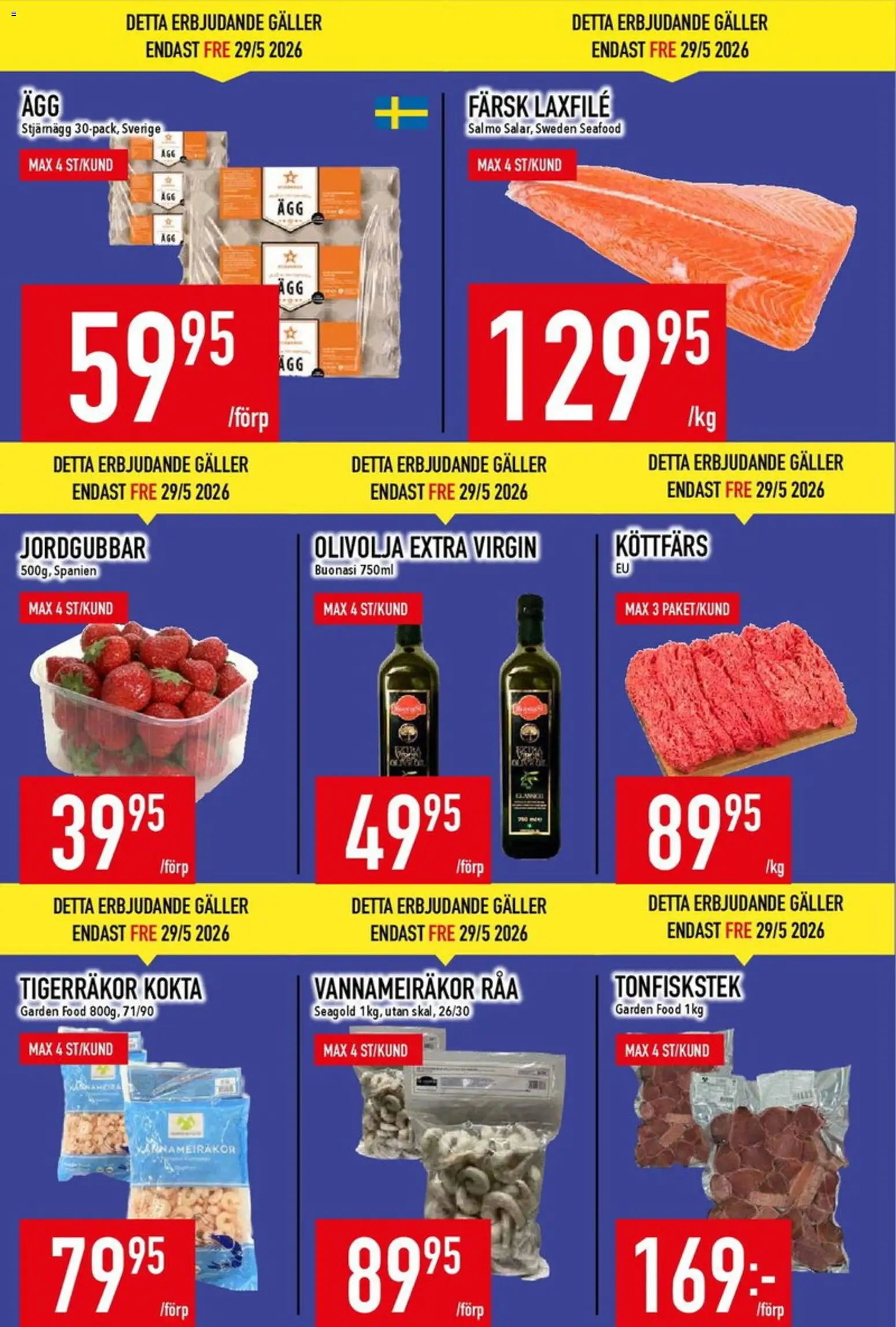 Matdax erbjudanden