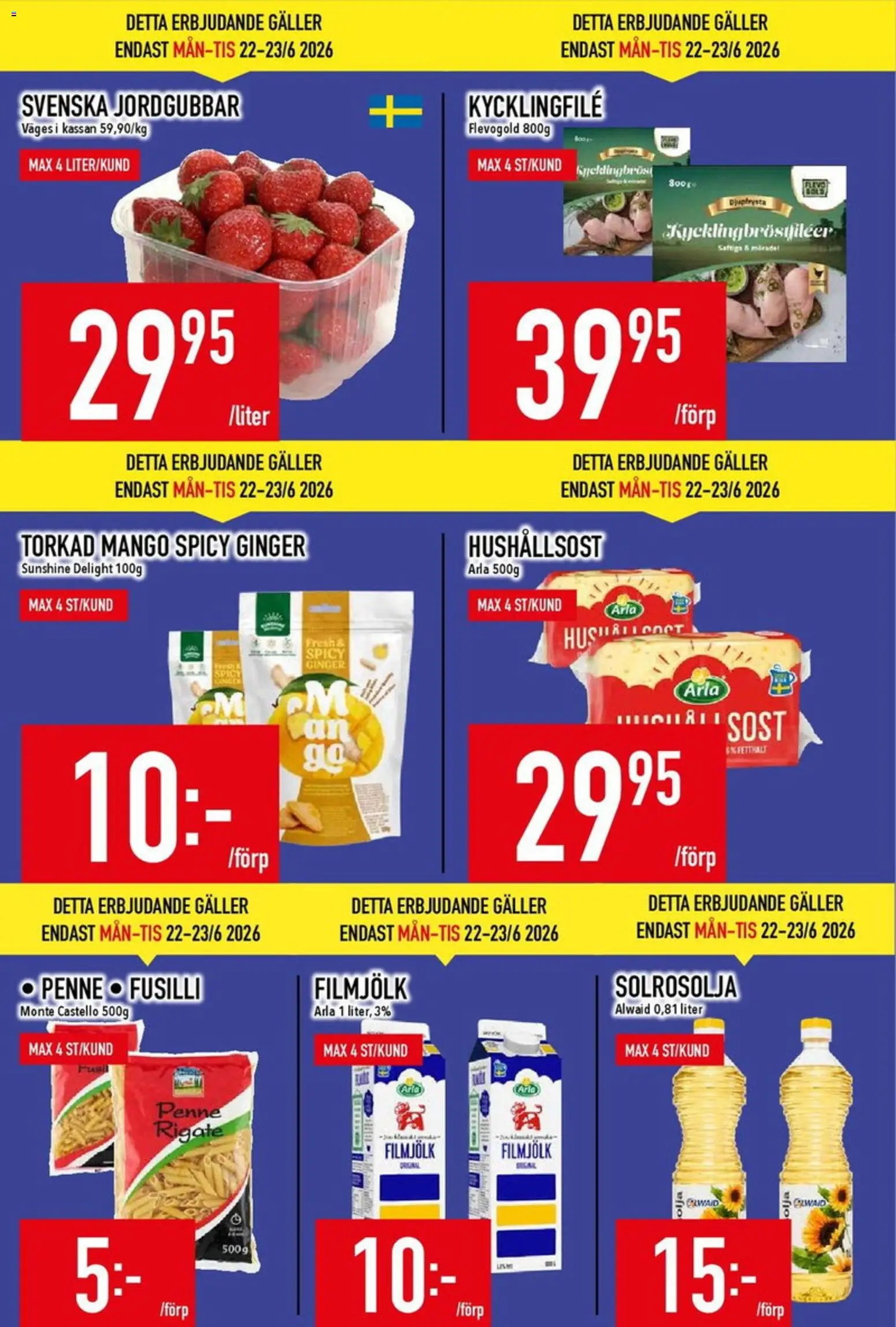 Matdax erbjudanden