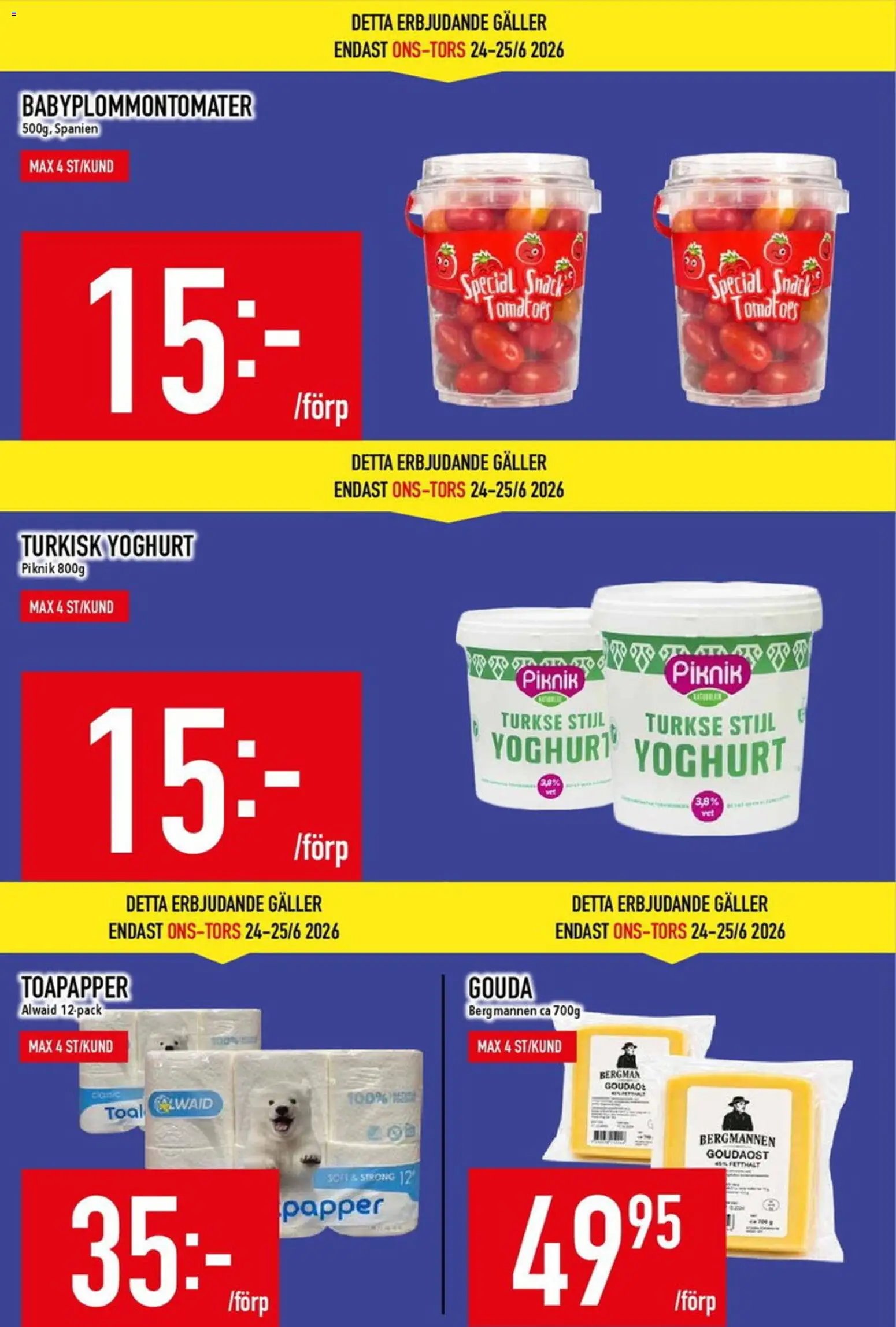 Matdax erbjudanden