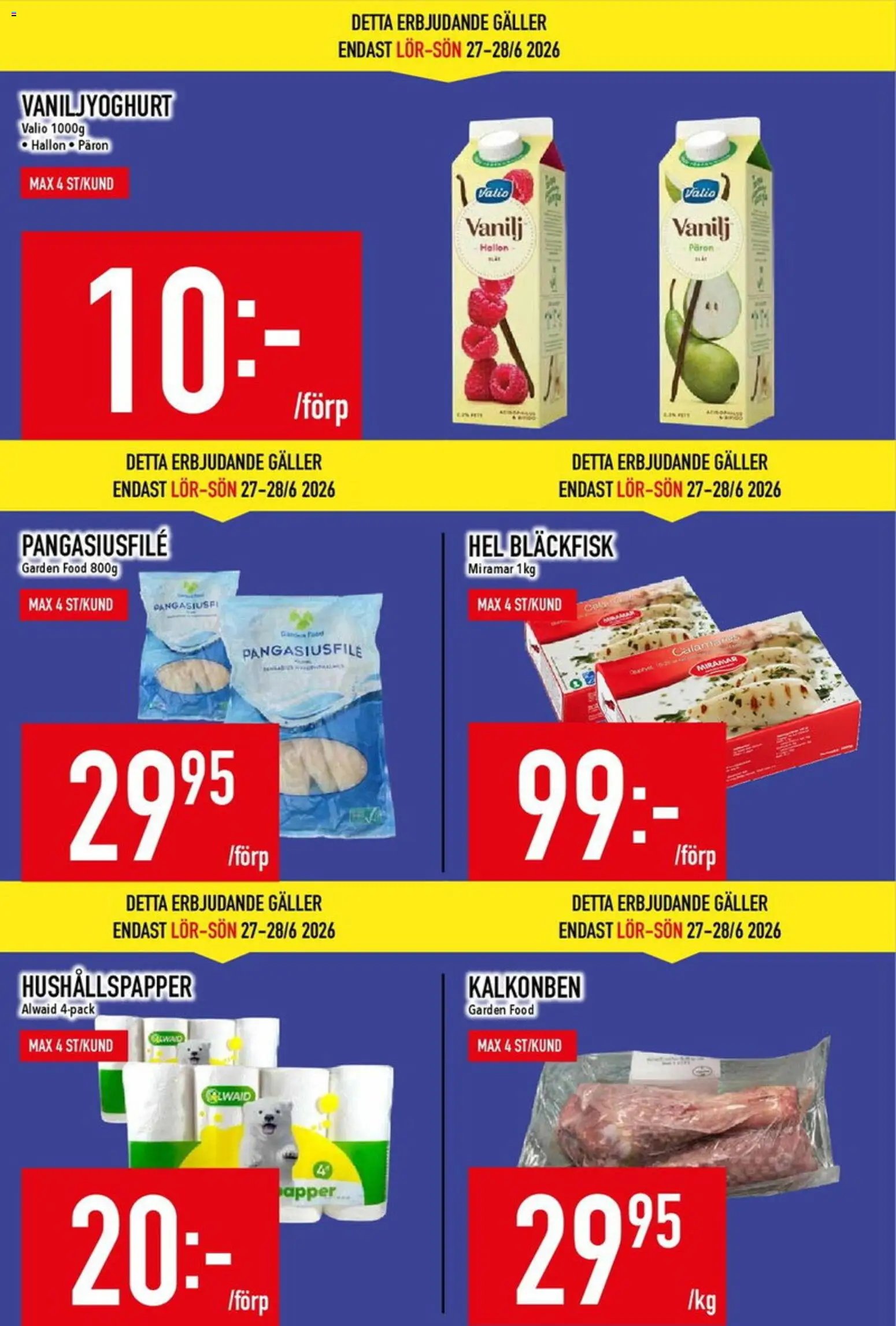 Matdax erbjudanden