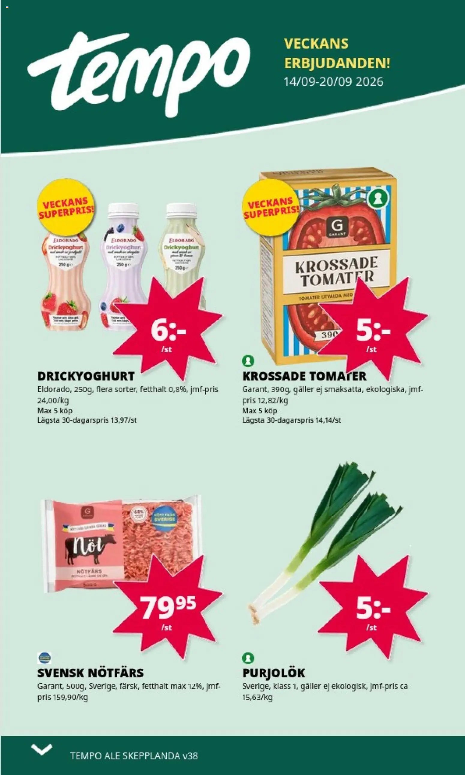 Tempo erbjudanden