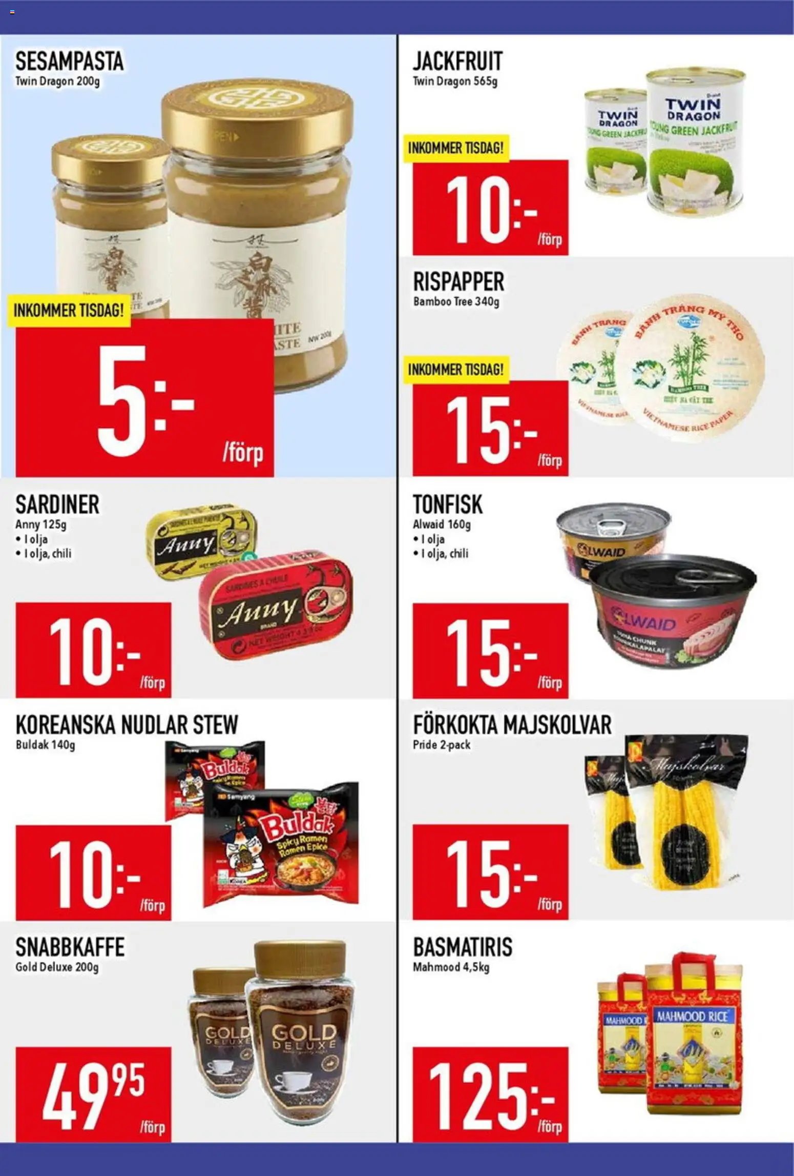 Matdax erbjudanden