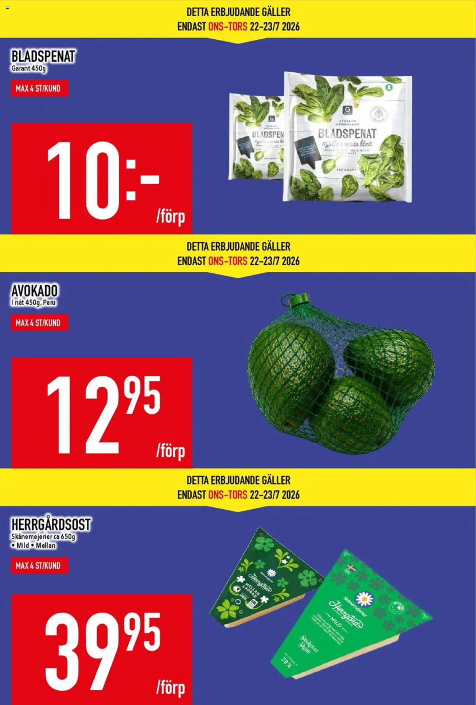Matdax erbjudanden