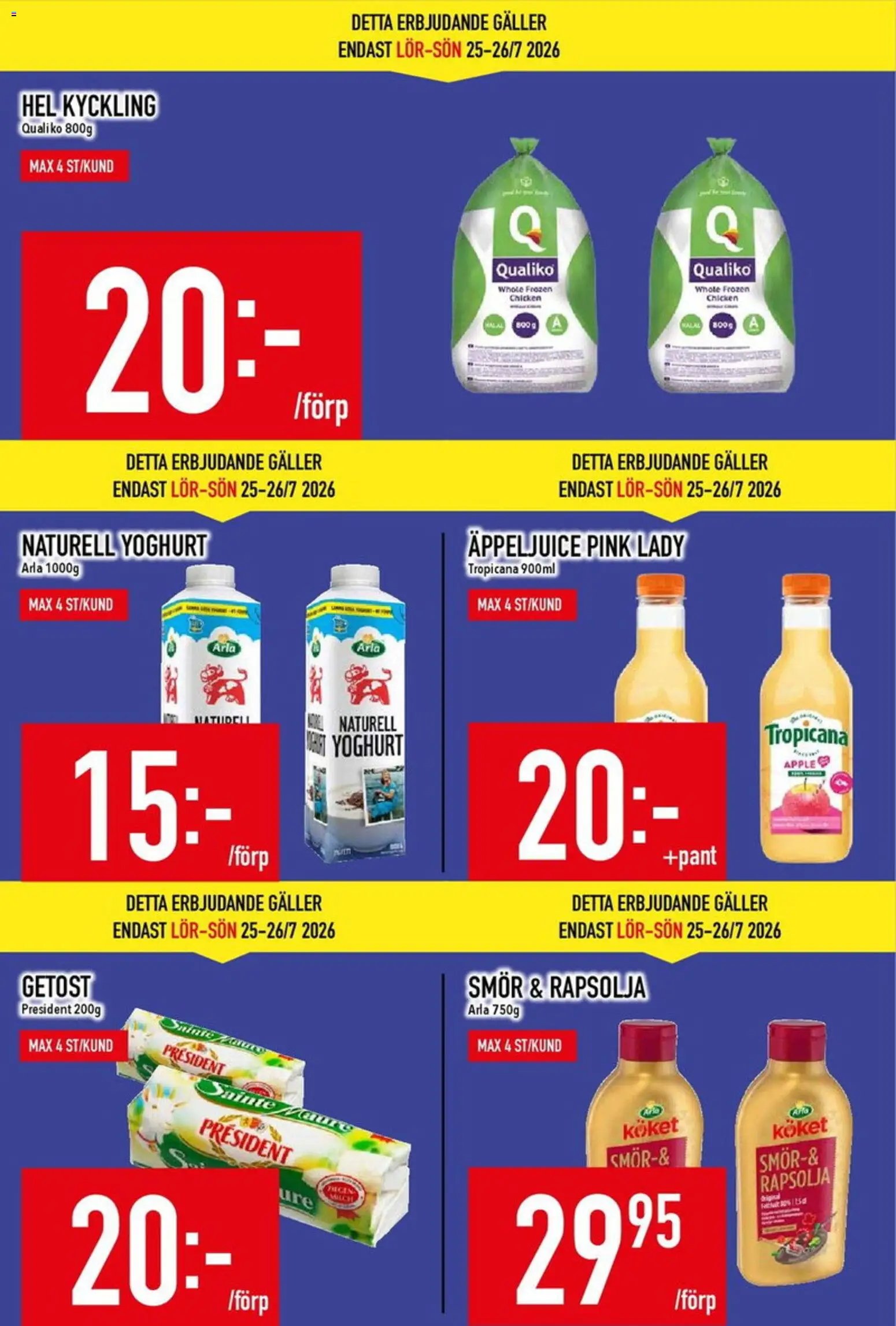 Matdax erbjudanden