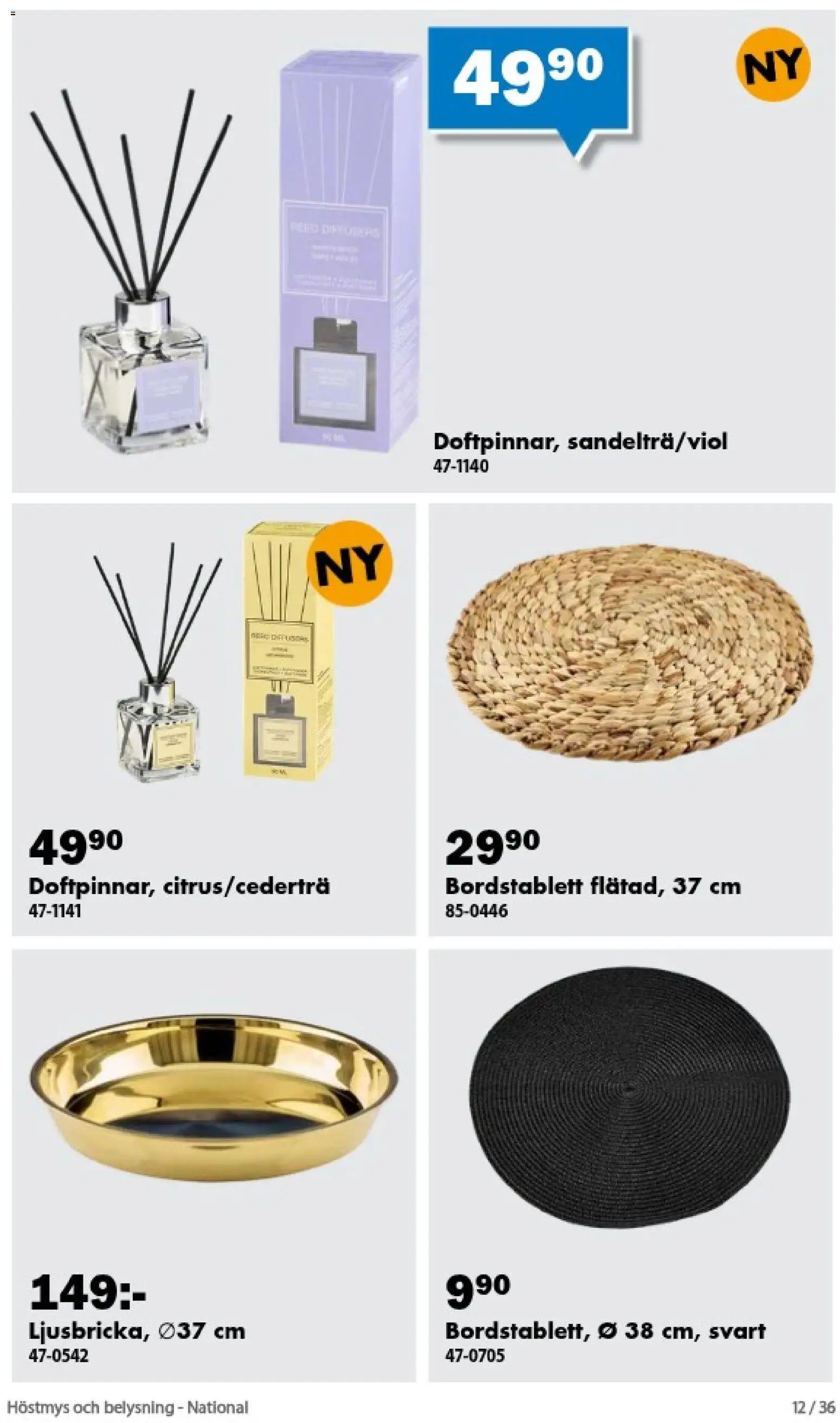Biltema erbjudanden höstmys och belysning