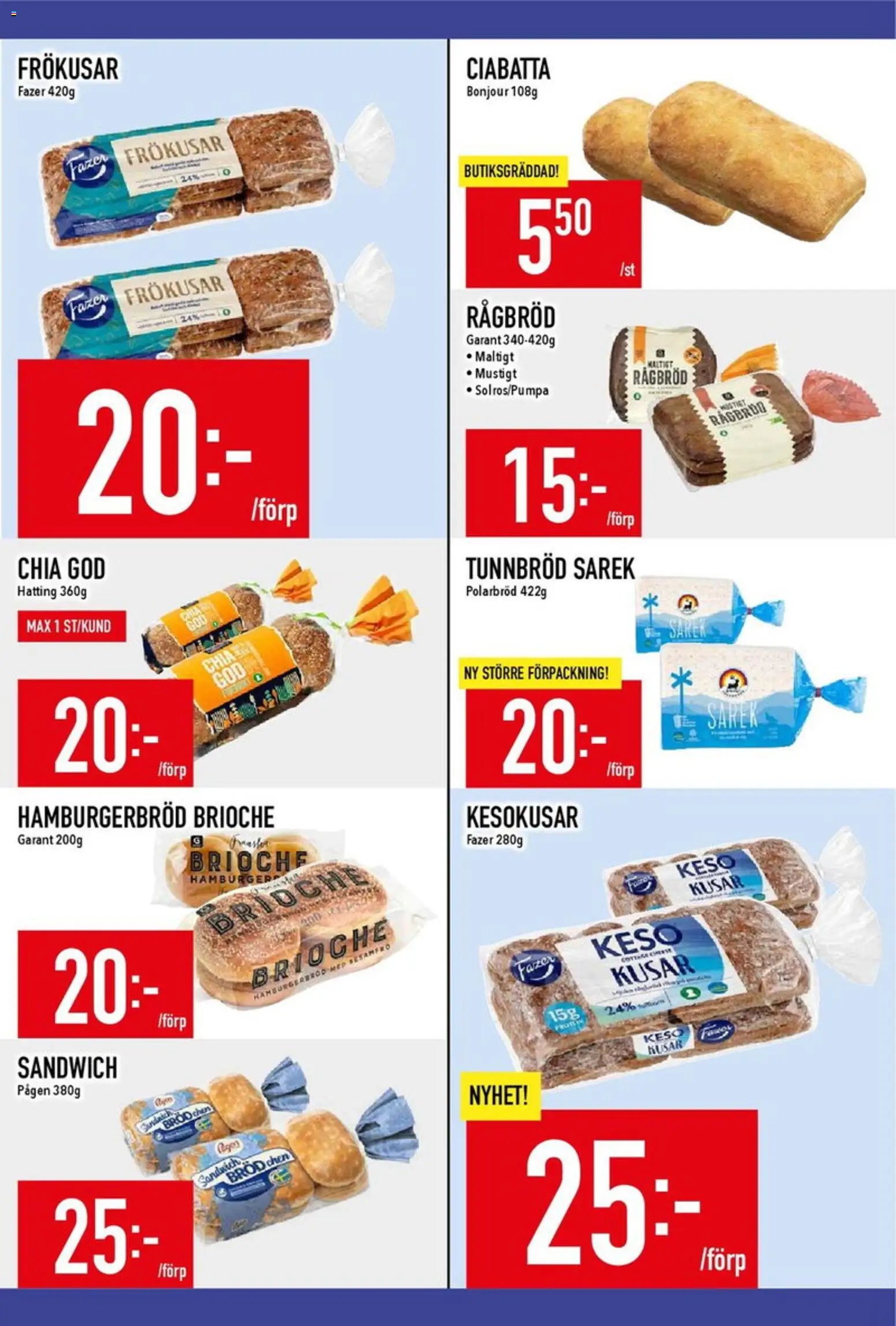 Matdax erbjudanden