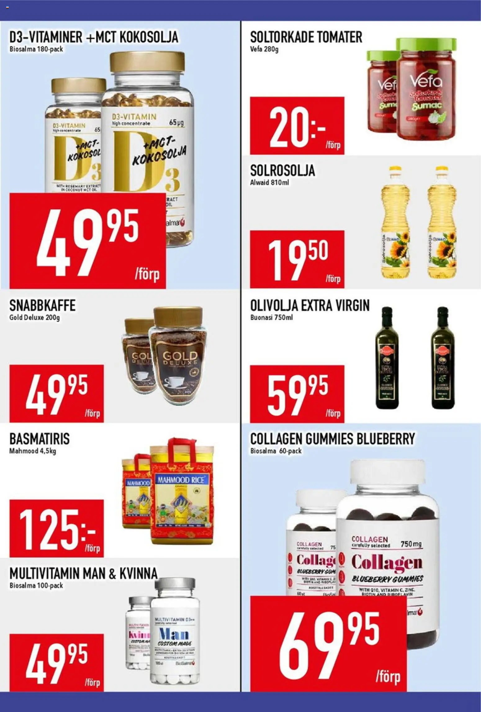 Matdax erbjudanden