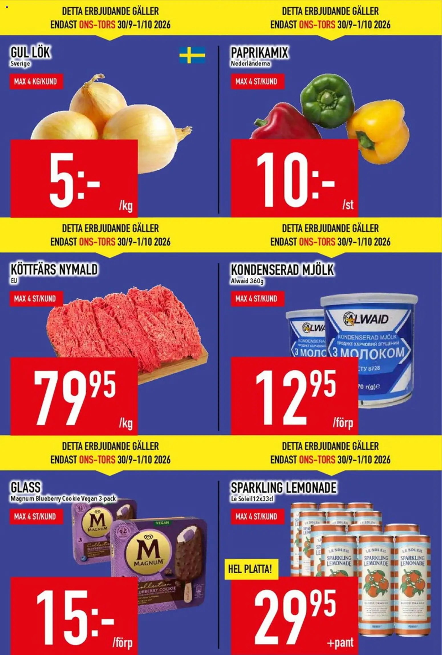 Matdax erbjudanden