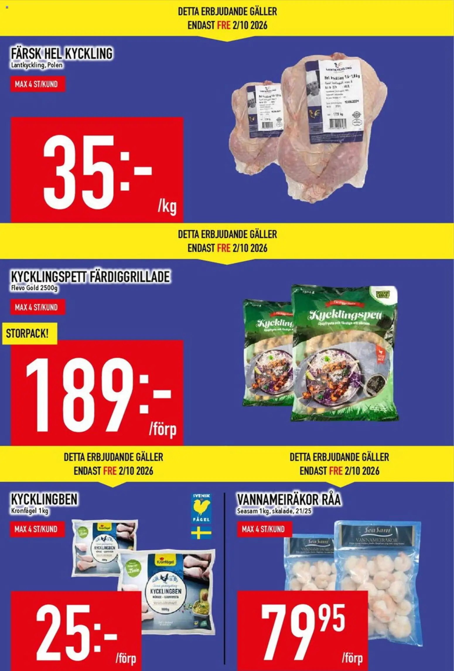 Matdax erbjudanden