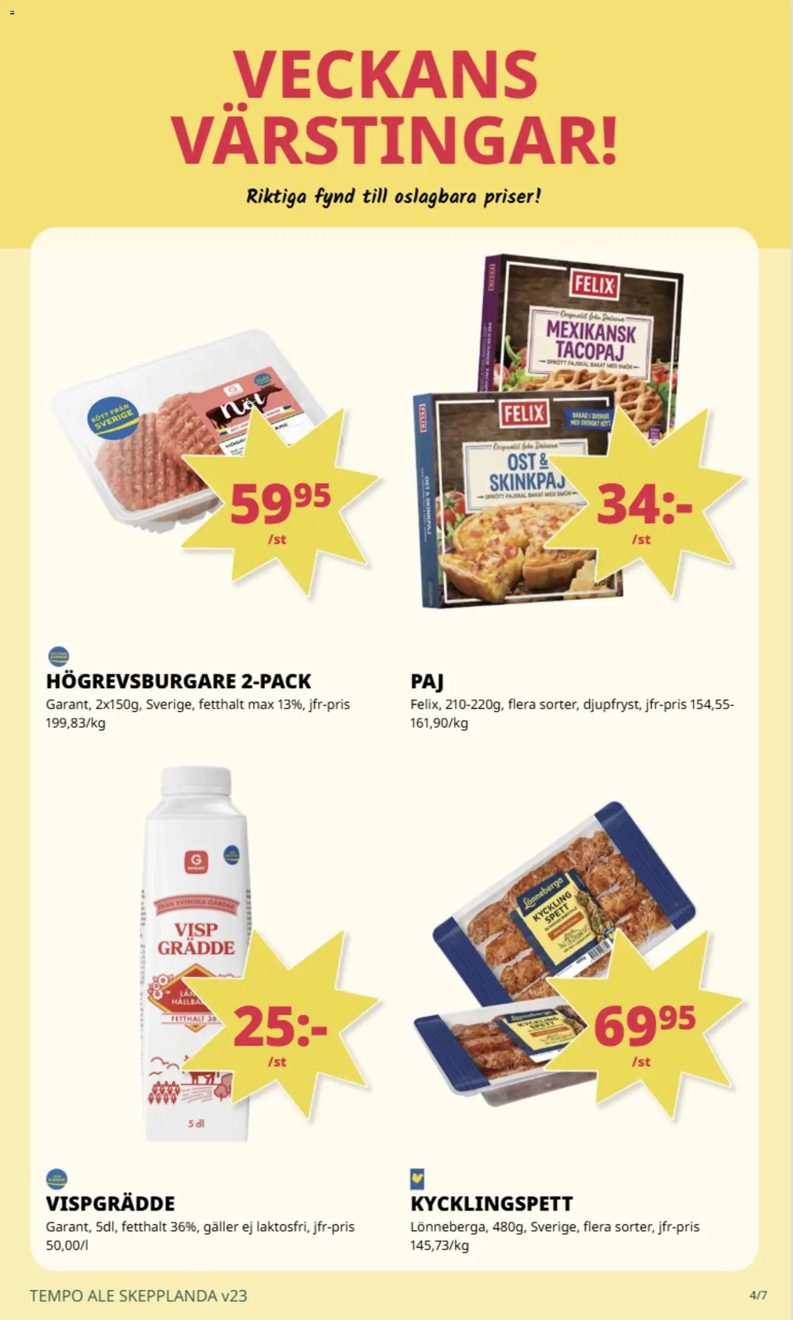 Tempo erbjudanden