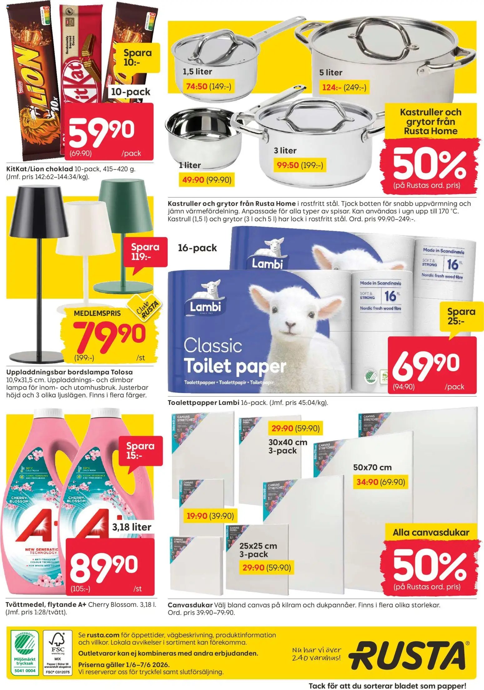Rusta erbjudanden
