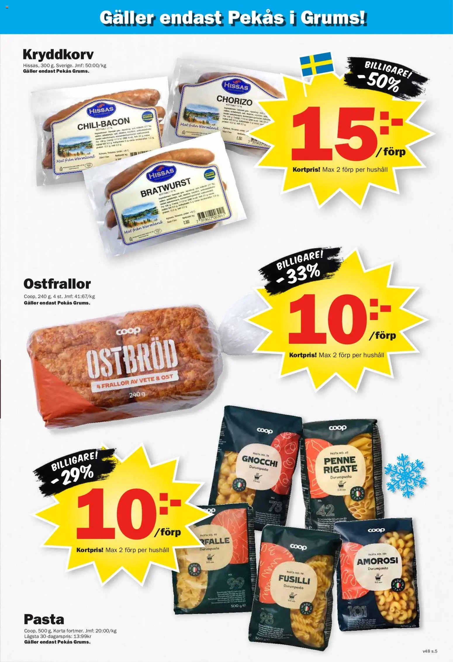 Pekås - erbjudanden - grums edition