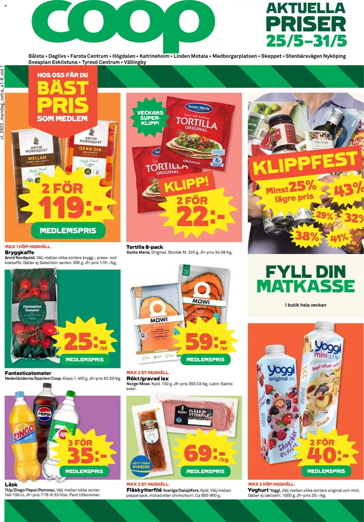 Coop Daglivs erbjudanden