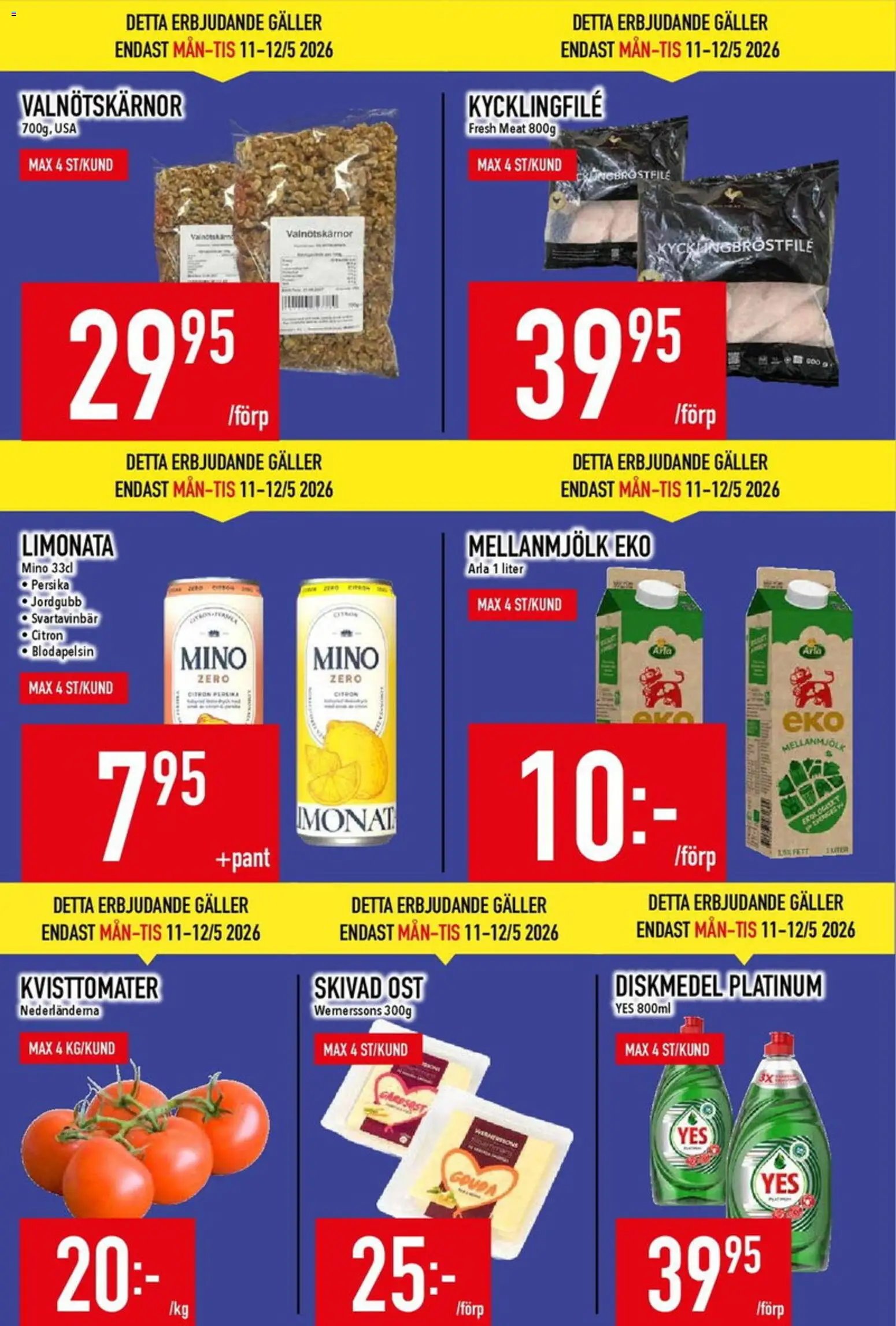 Matdax erbjudanden